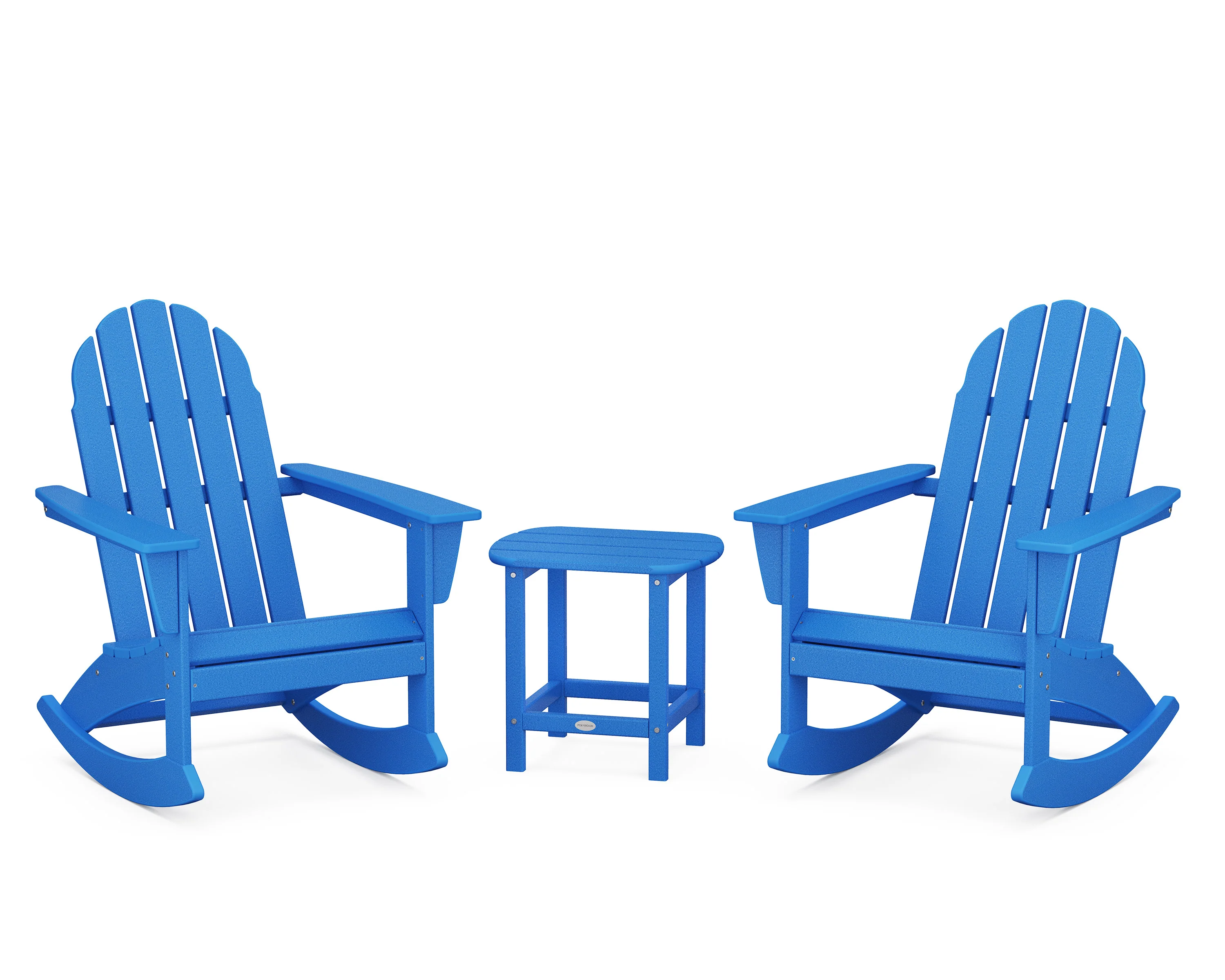 Vineyard 3-Piece Adirondack Rocking Chair Set with South Beach 18" Side Table - Image 10