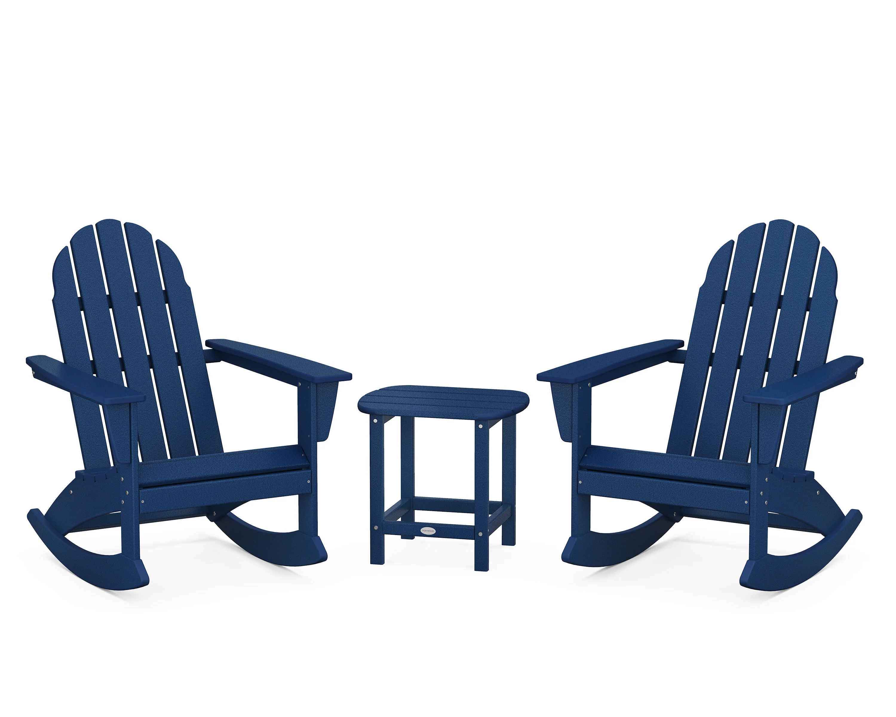 Vineyard 3-Piece Adirondack Rocking Chair Set with South Beach 18" Side Table - Image 13
