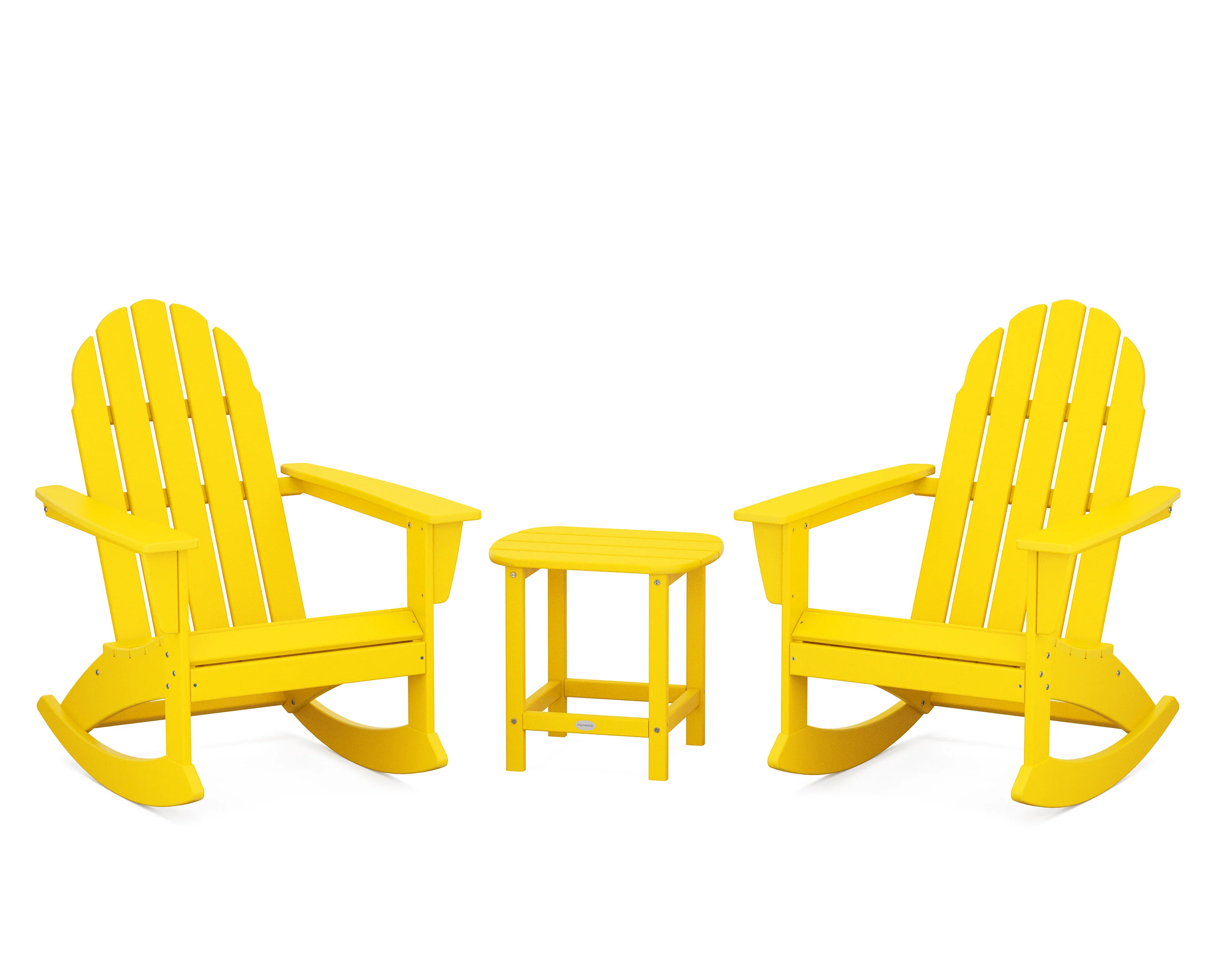 Vineyard 3-Piece Adirondack Rocking Chair Set with South Beach 18" Side Table - Image 7