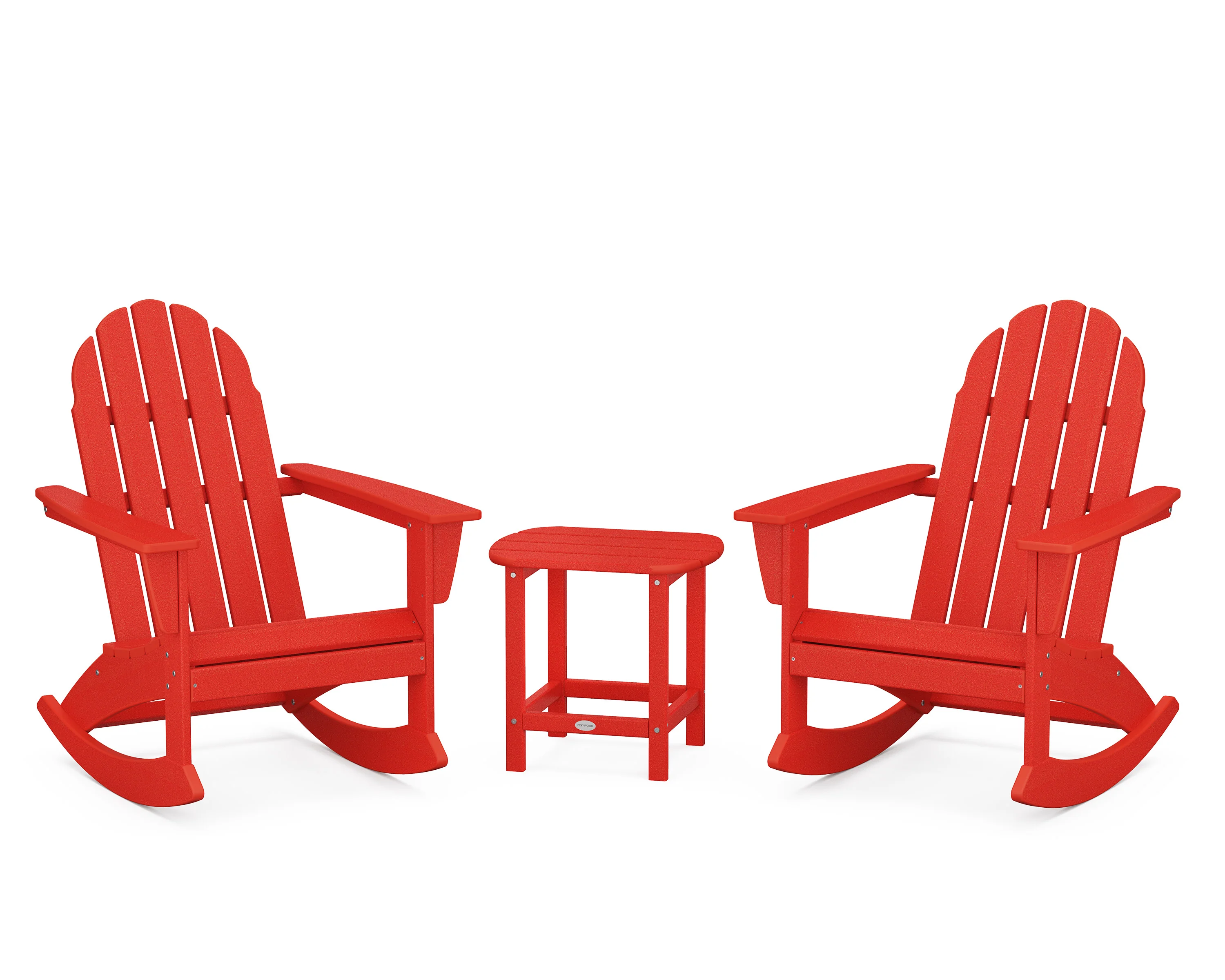 Vineyard 3-Piece Adirondack Rocking Chair Set with South Beach 18" Side Table - Image 8
