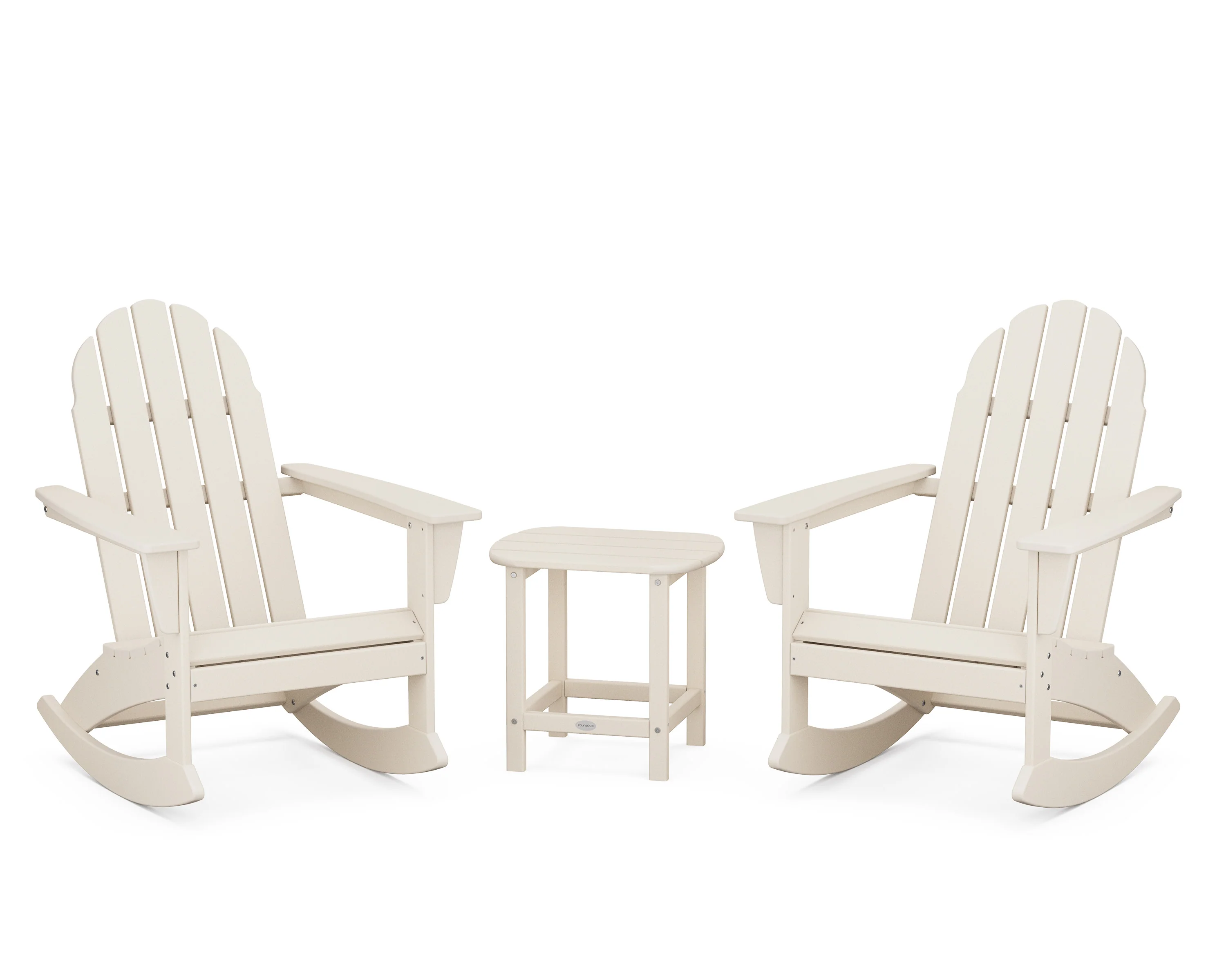 Vineyard 3-Piece Adirondack Rocking Chair Set with South Beach 18" Side Table - Image 9