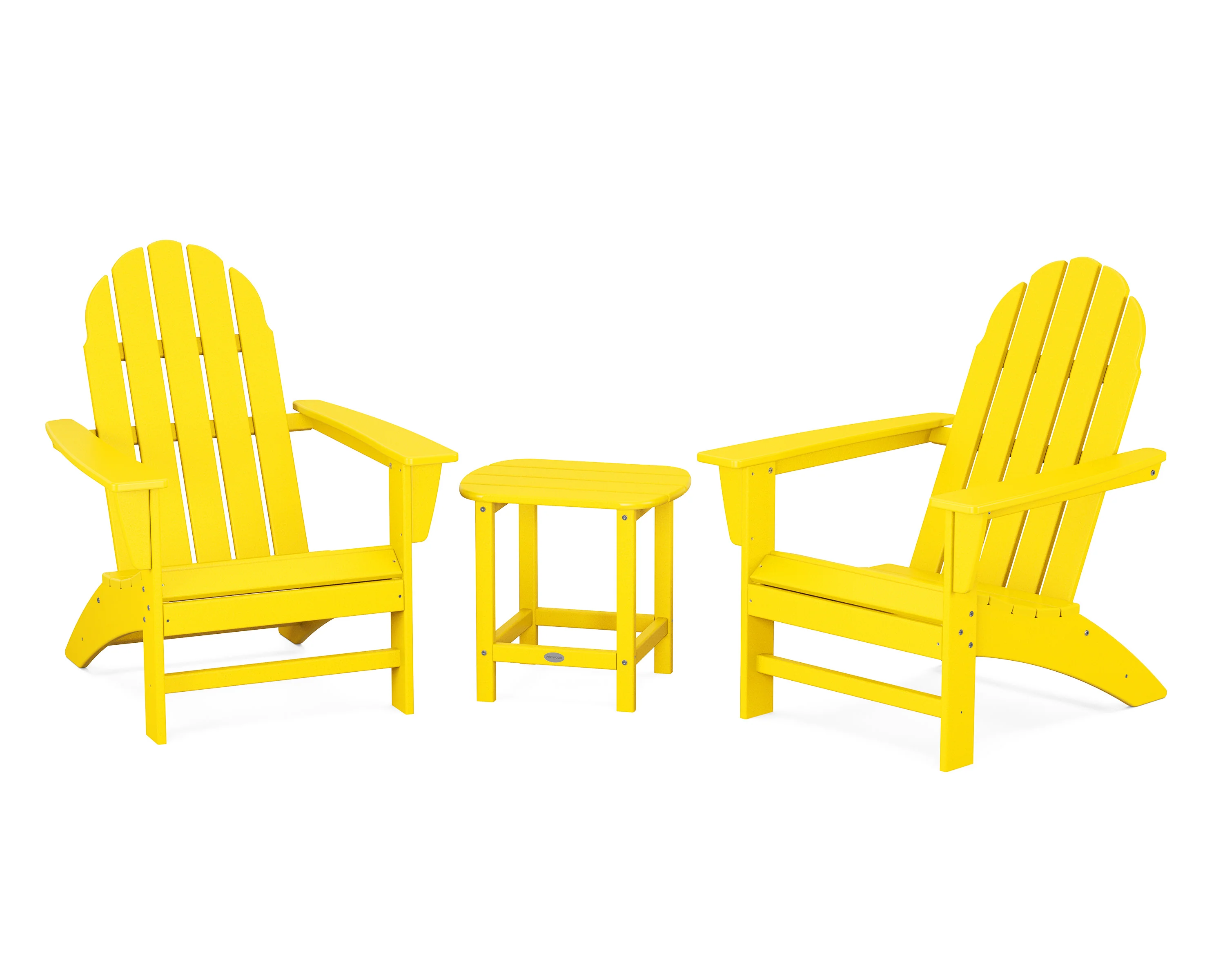 Vineyard 3-Piece Adirondack Set with South Beach 18" Side Table - Image 10