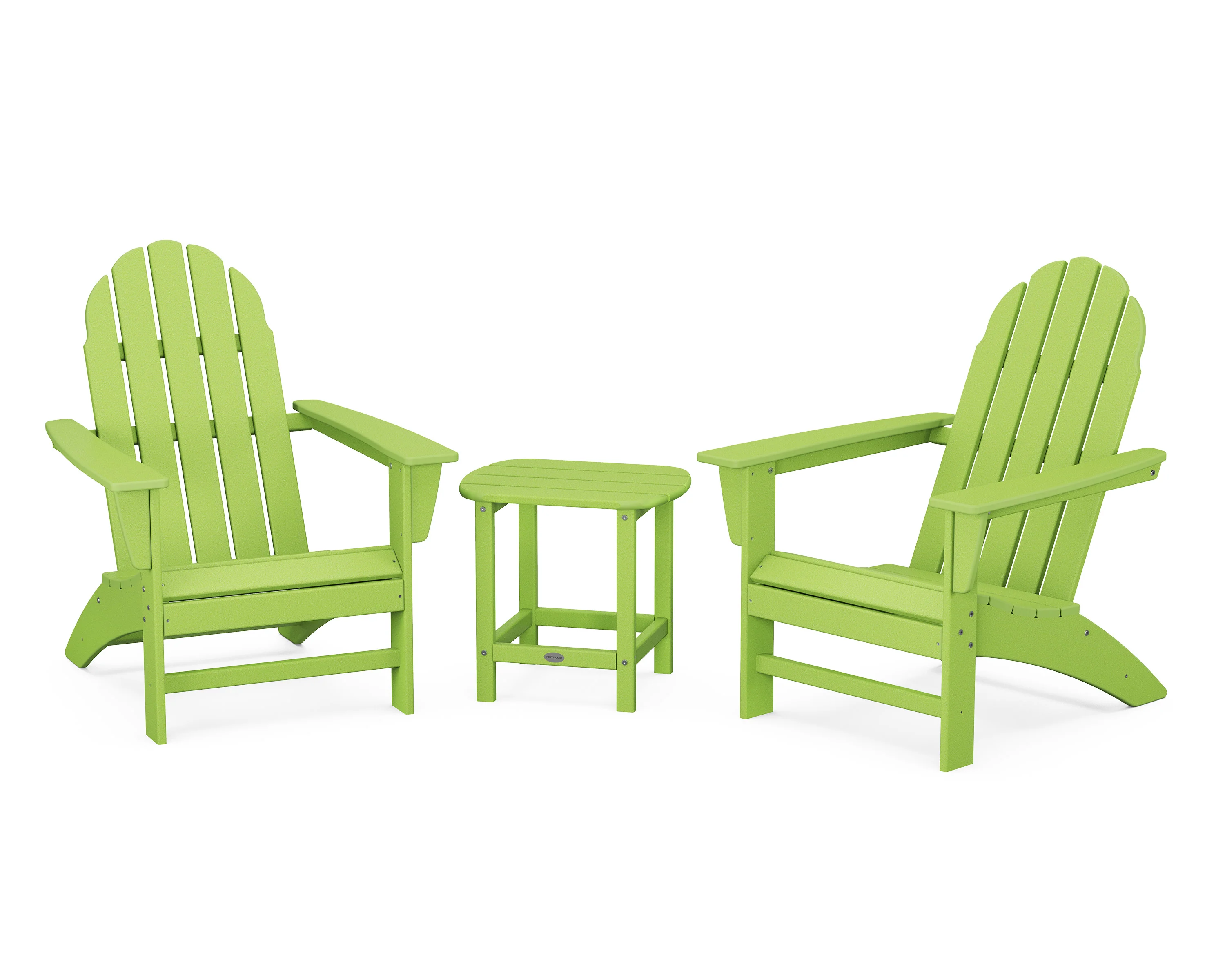 Vineyard 3-Piece Adirondack Set with South Beach 18" Side Table - Image 12