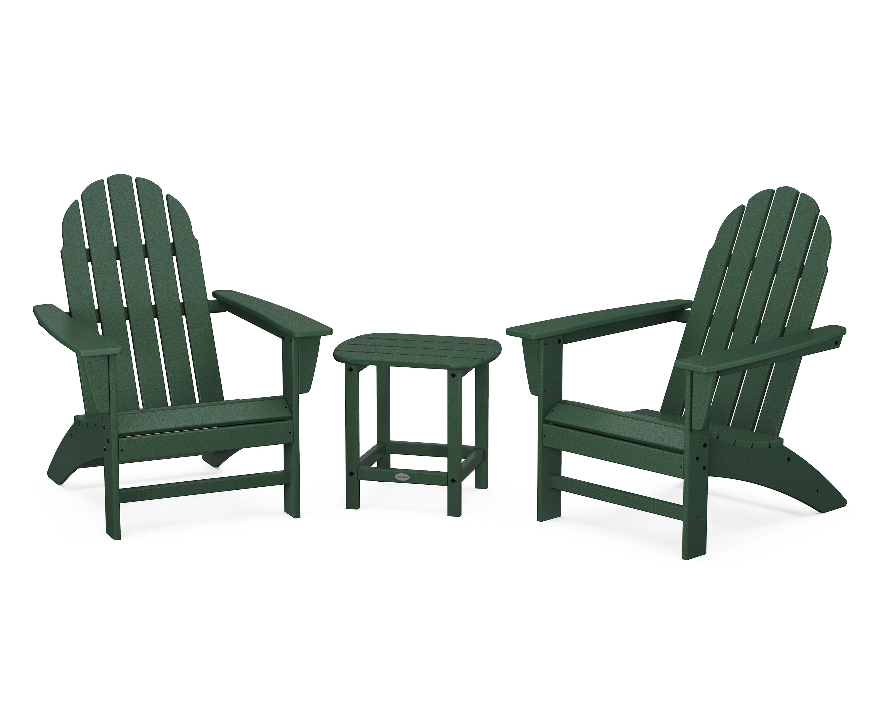 Vineyard 3-Piece Adirondack Set with South Beach 18" Side Table - Image 16
