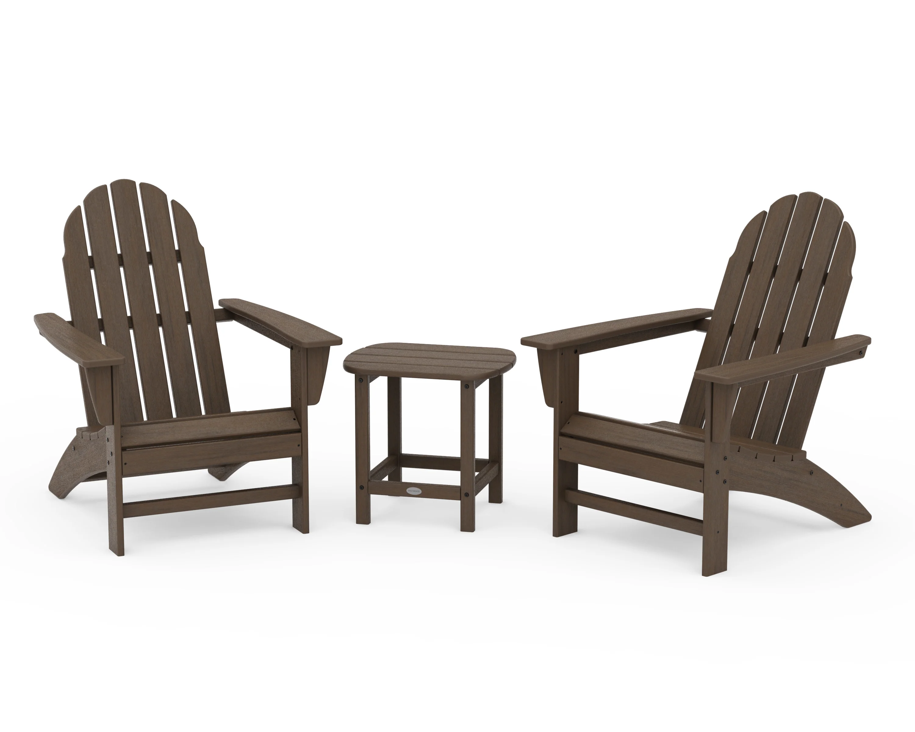 Vineyard 3-Piece Adirondack Set with South Beach 18" Side Table - Image 20