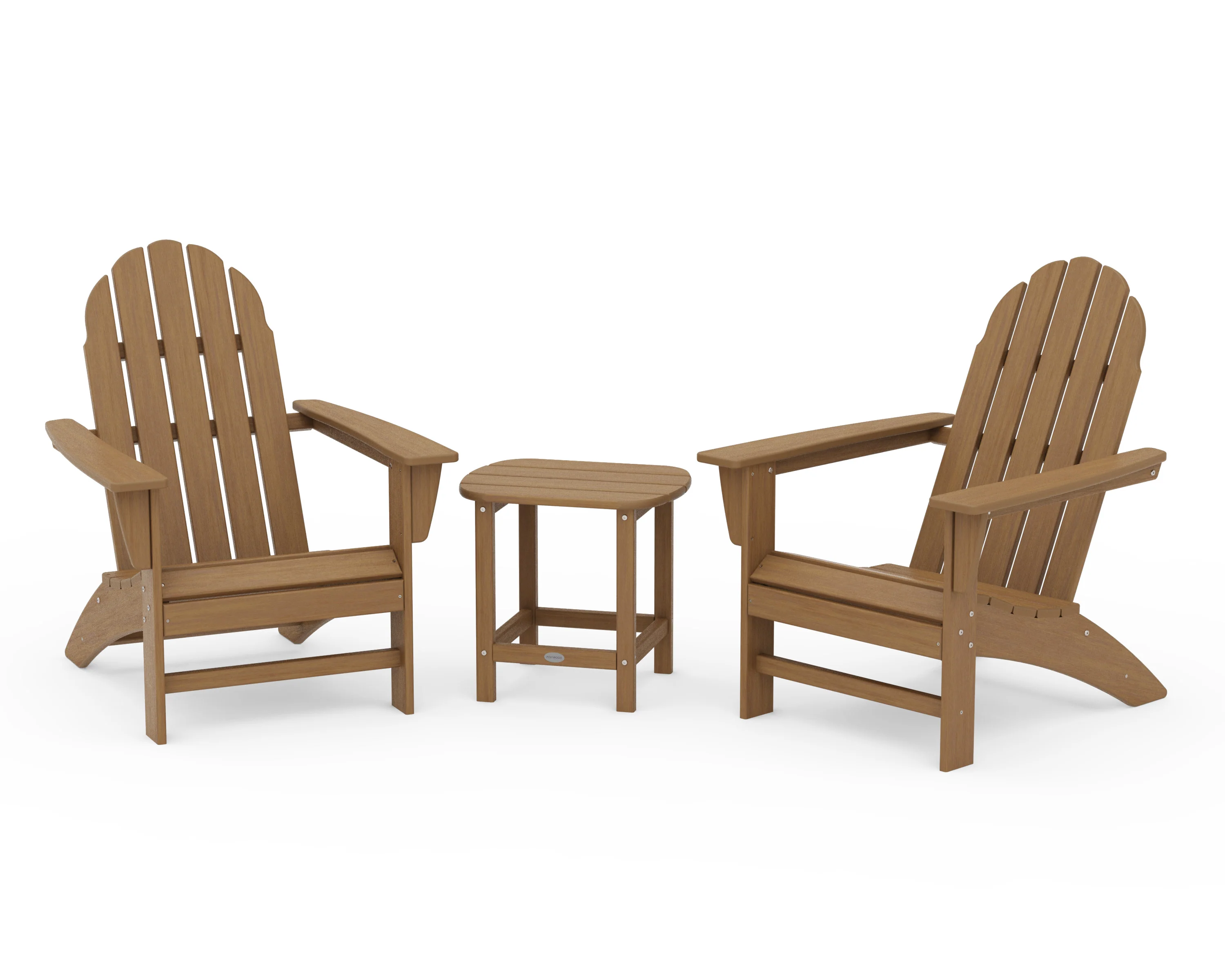 Vineyard 3-Piece Adirondack Set with South Beach 18" Side Table - Image 21
