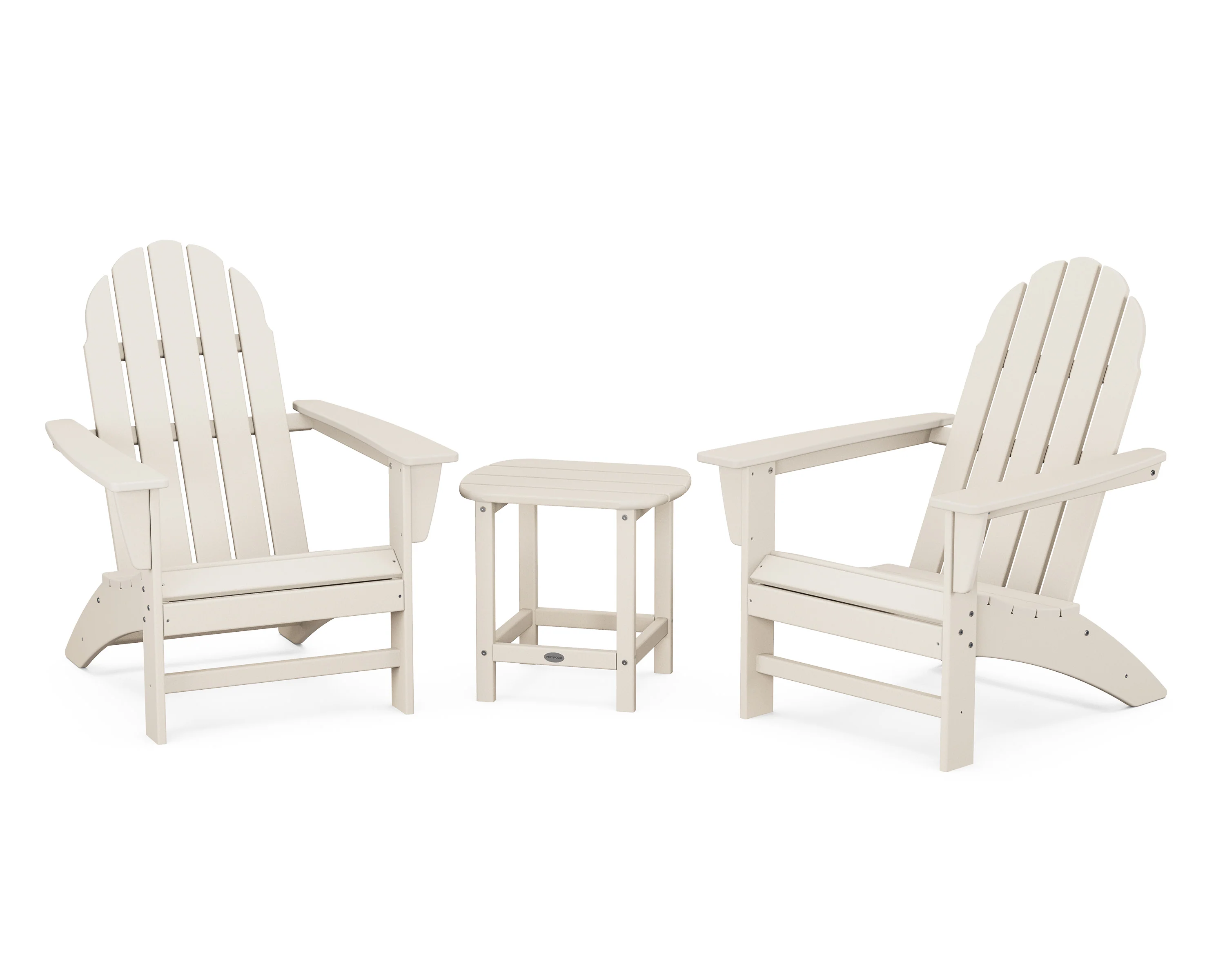 Vineyard 3-Piece Adirondack Set with South Beach 18" Side Table - Image 3