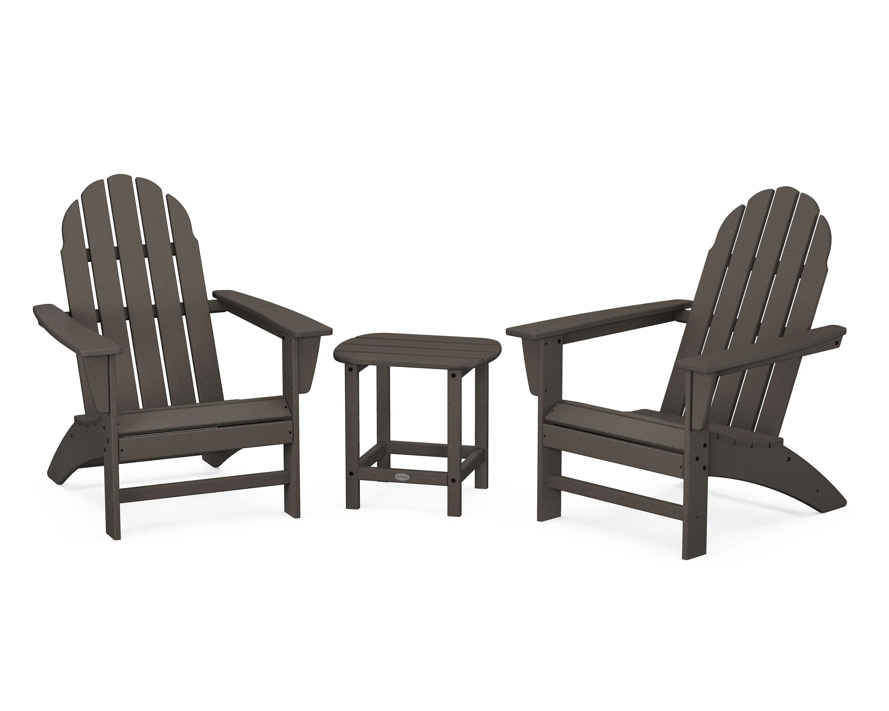 Vineyard 3-Piece Adirondack Set with South Beach 18" Side Table - Image 6