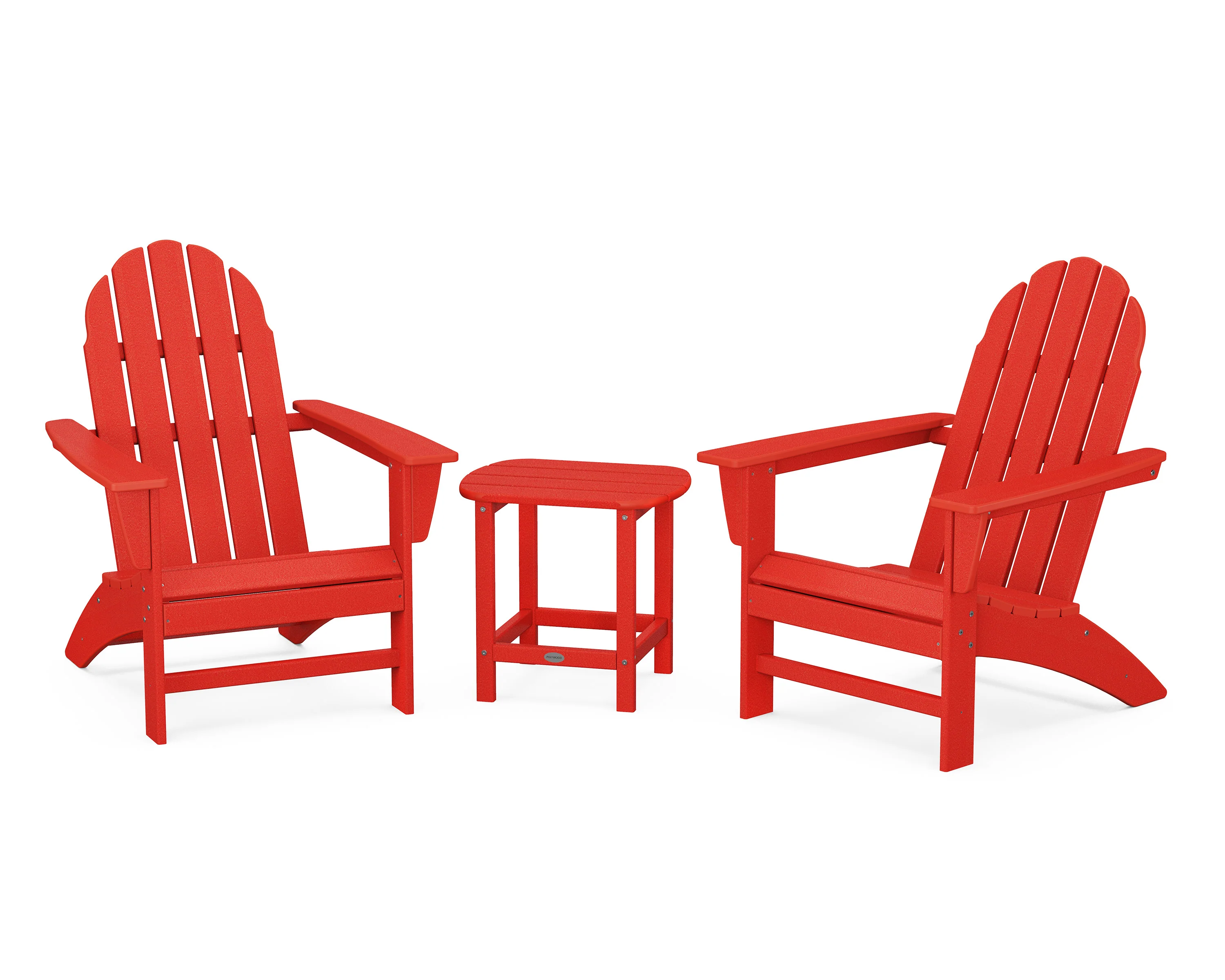 Vineyard 3-Piece Adirondack Set with South Beach 18" Side Table - Image 7