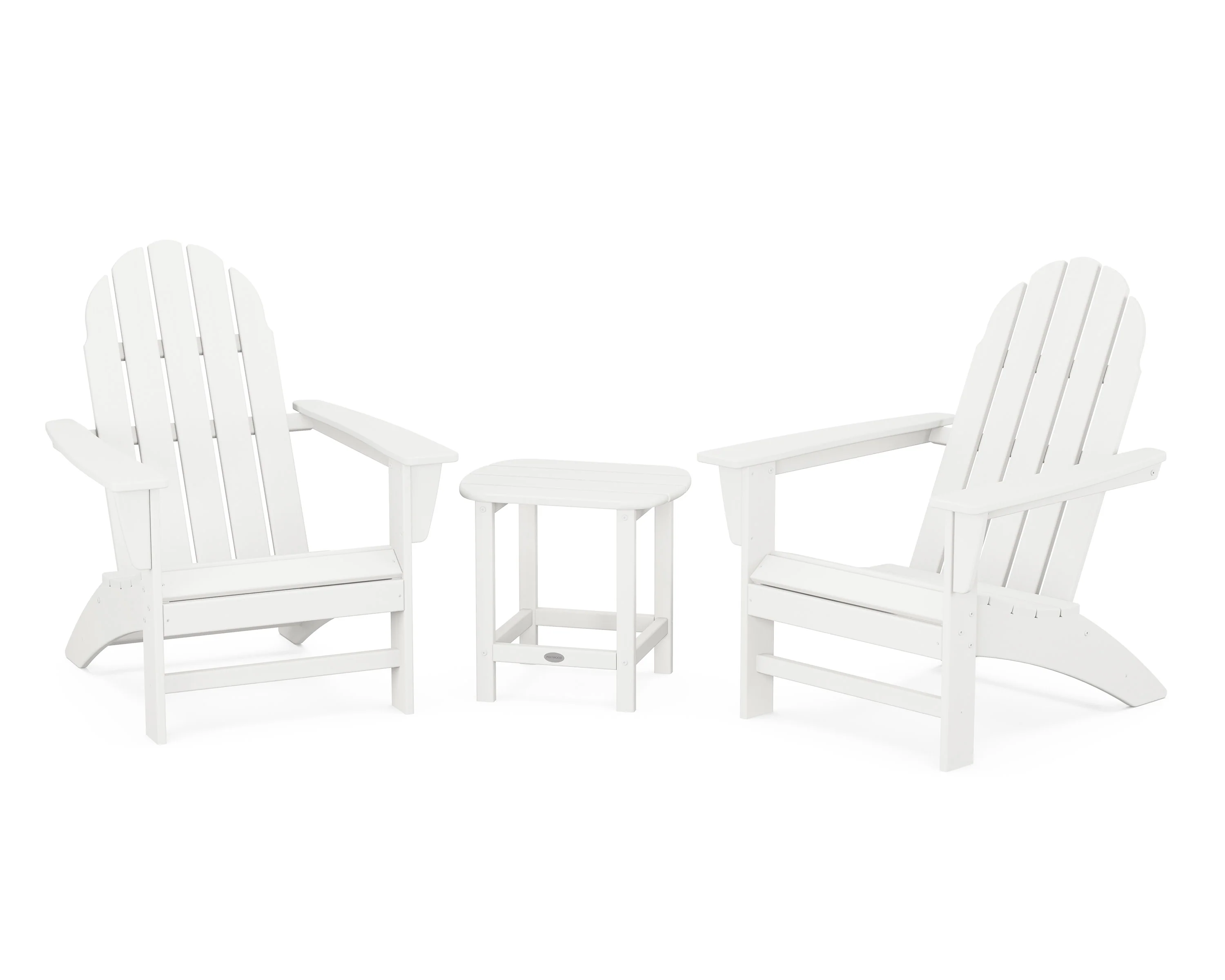 Vineyard 3-Piece Adirondack Set with South Beach 18" Side Table - Image 8