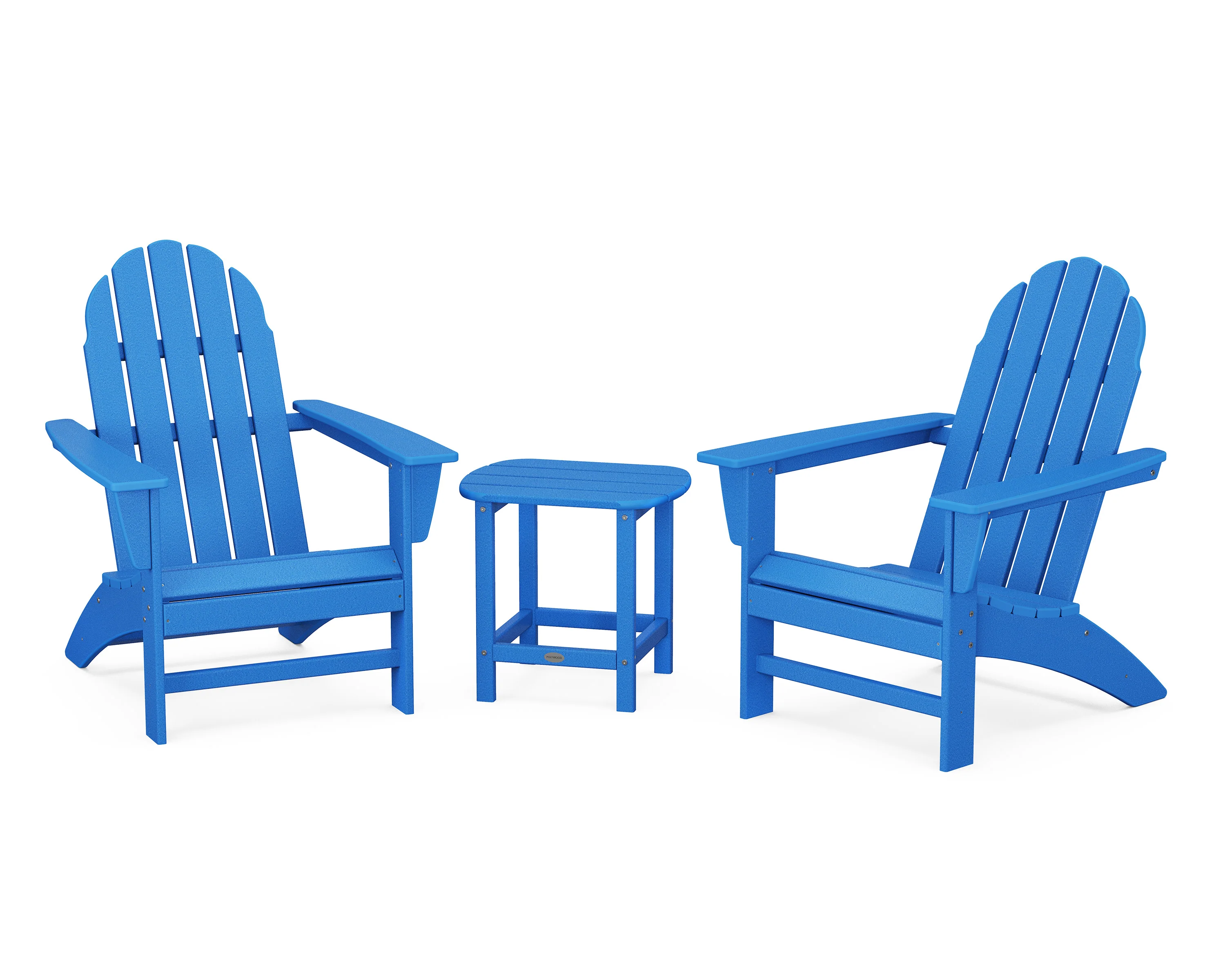 Vineyard 3-Piece Adirondack Set with South Beach 18" Side Table - Image 9