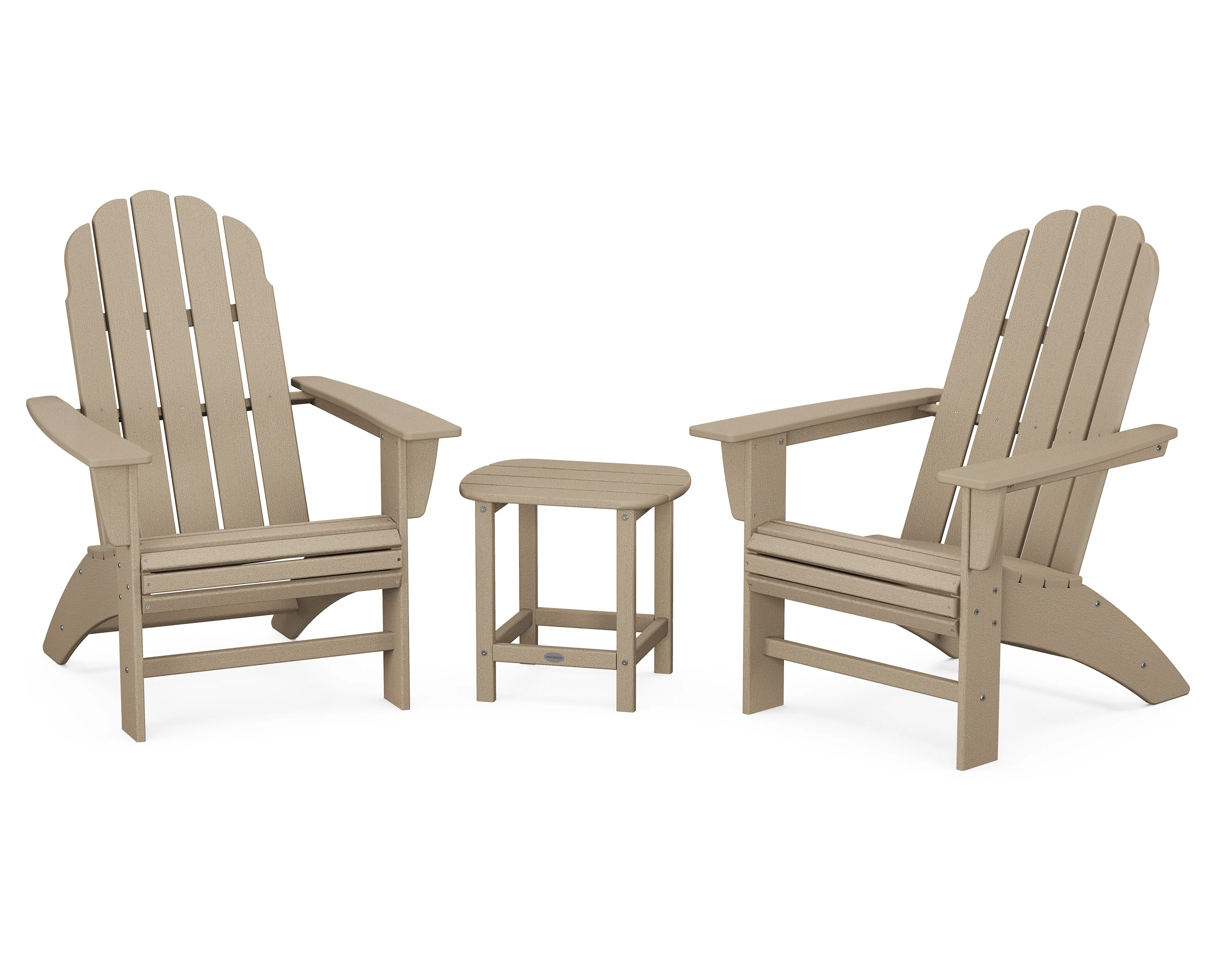 Vineyard 3-Piece Curveback Adirondack Set with South Beach 18" Side Table - Image 13