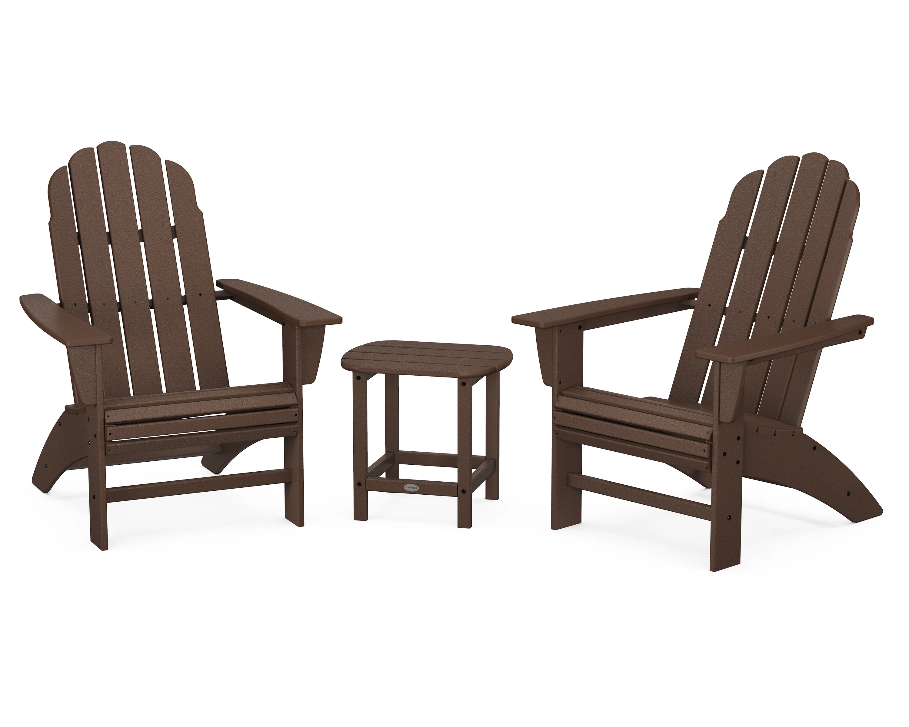 Vineyard 3-Piece Curveback Adirondack Set with South Beach 18" Side Table - Image 14