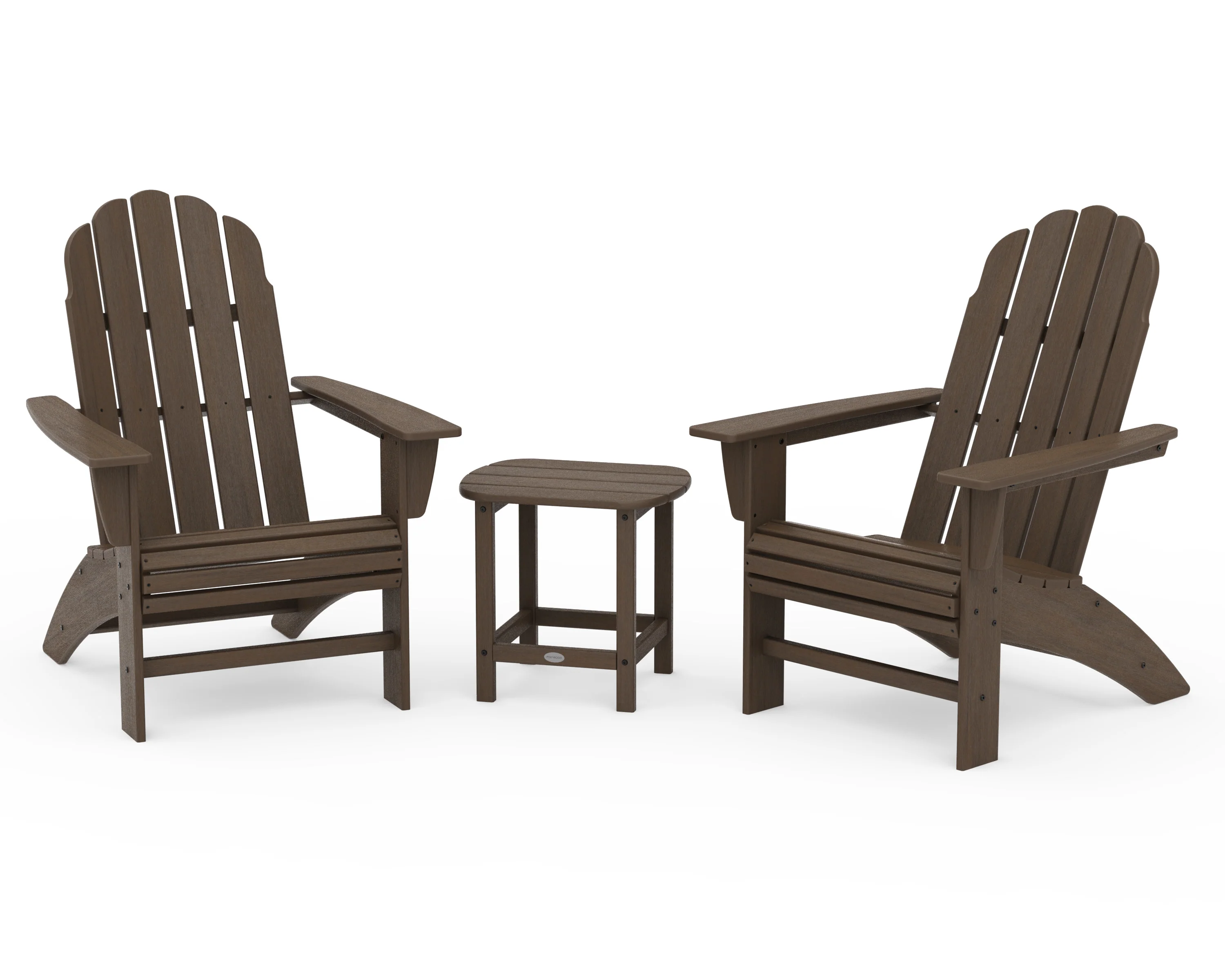 Vineyard 3-Piece Curveback Adirondack Set with South Beach 18" Side Table - Image 19