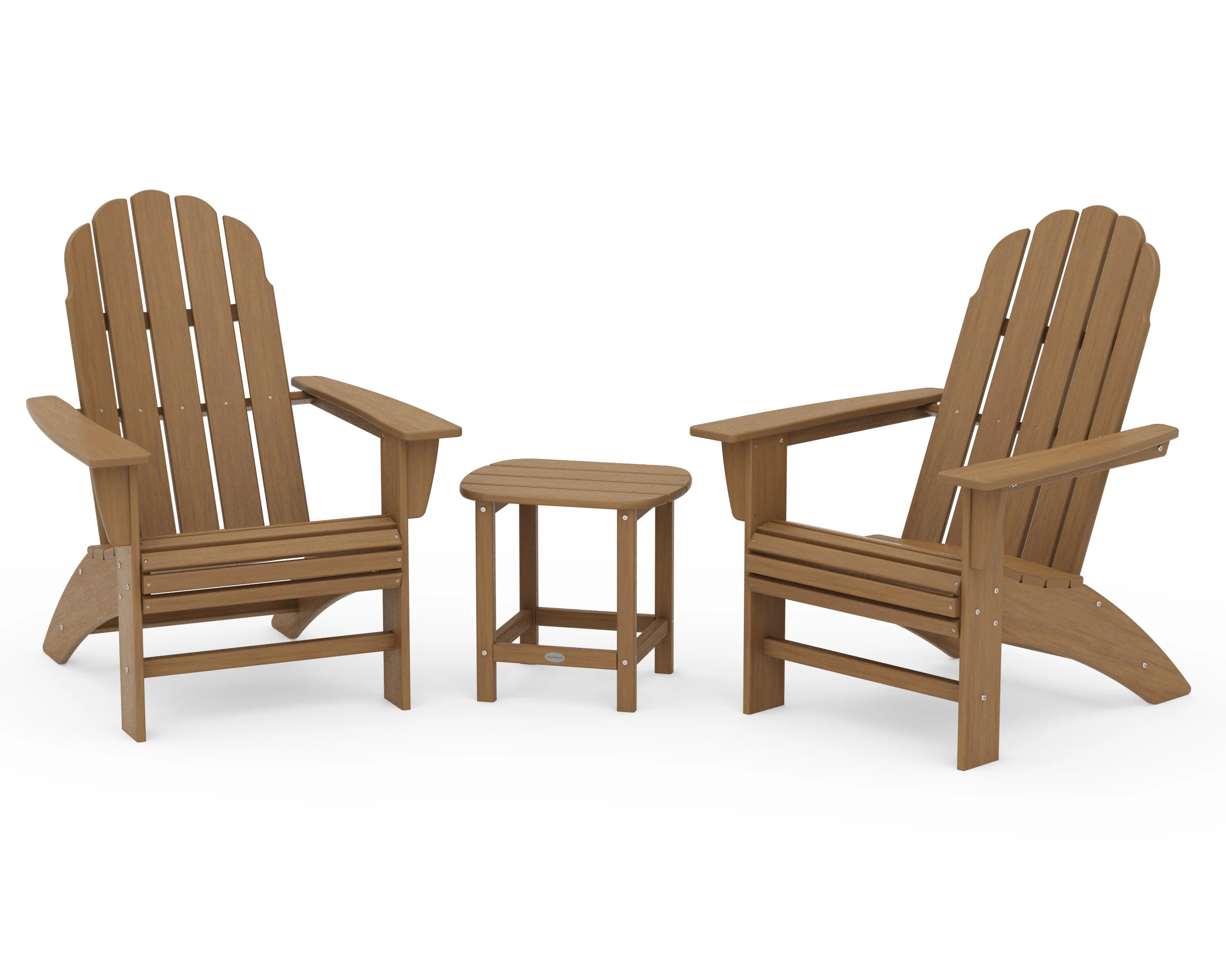 Vineyard 3-Piece Curveback Adirondack Set with South Beach 18" Side Table - Image 20