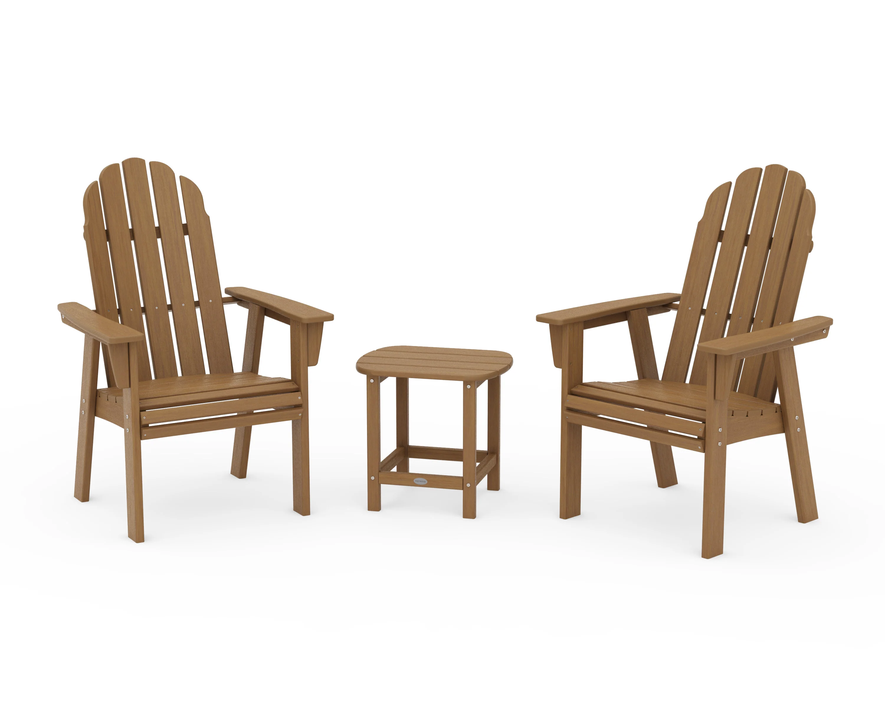 Vineyard 3-Piece Curveback Upright Adirondack Chair Set - Image 20