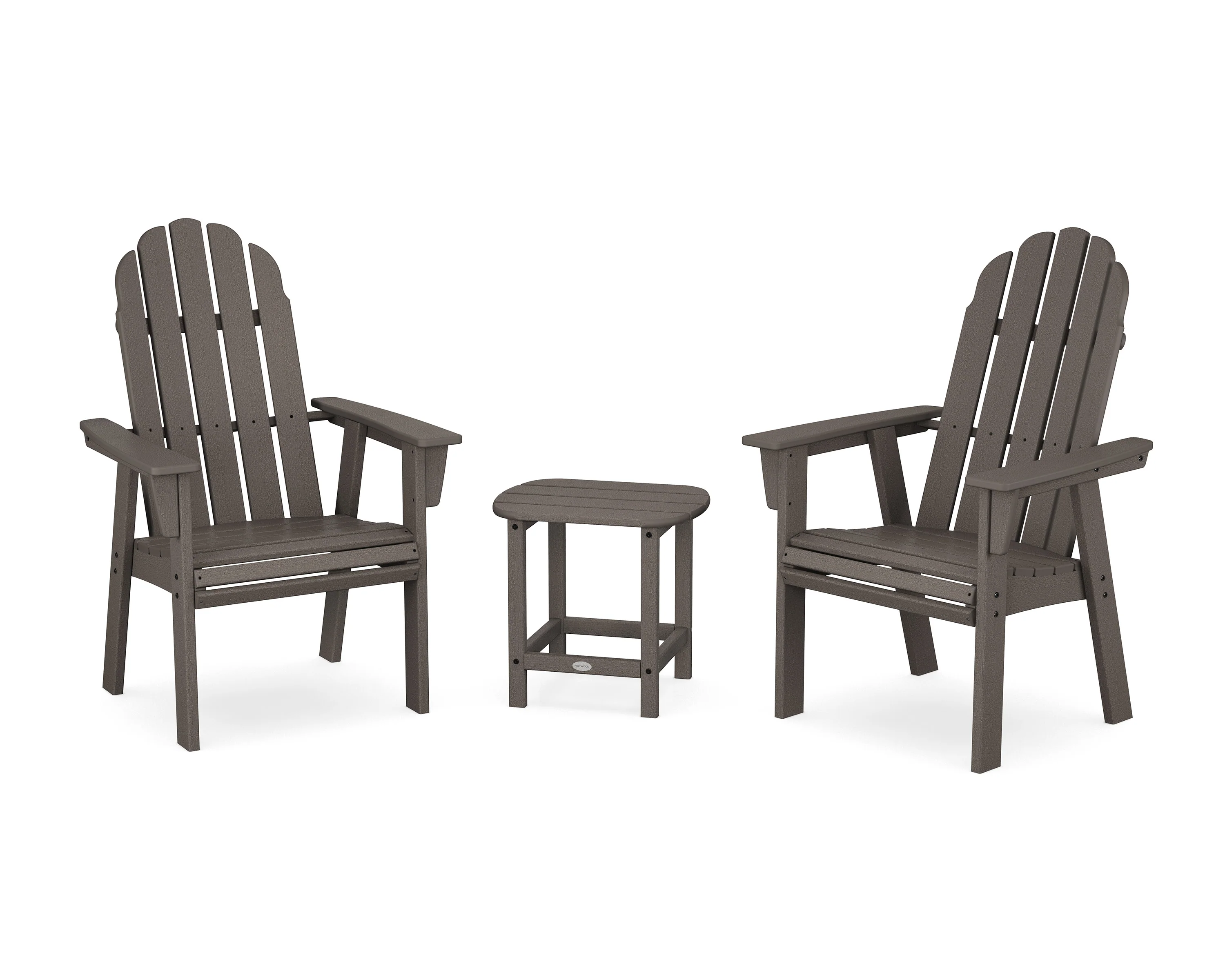 Vineyard 3-Piece Curveback Upright Adirondack Chair Set - Image 9