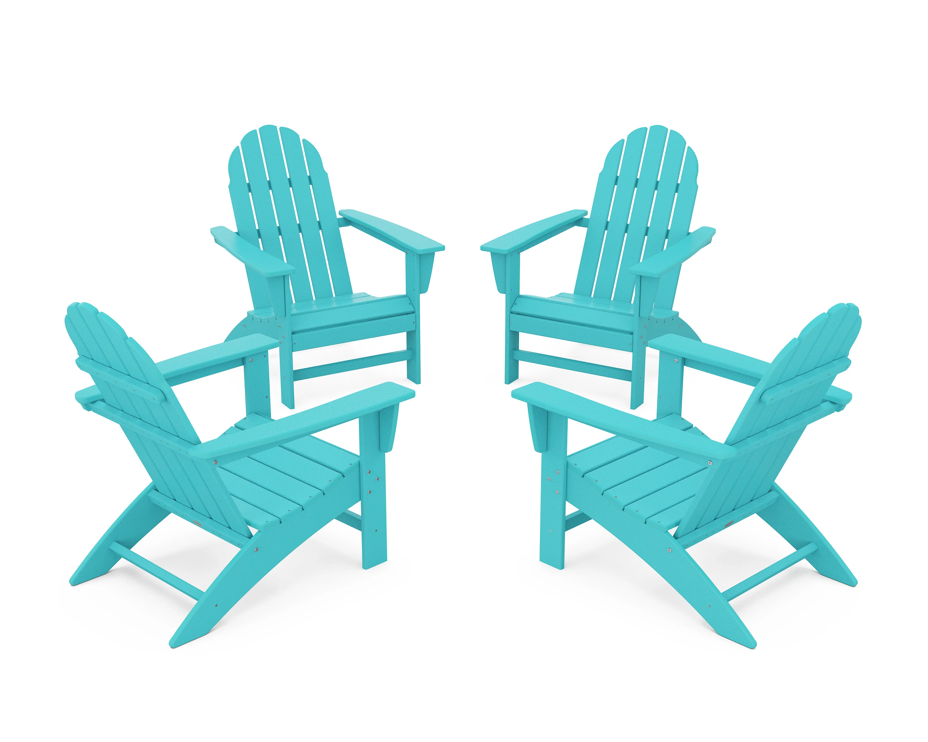 Vineyard 4-Piece Adirondack Conversation Set - Image 12
