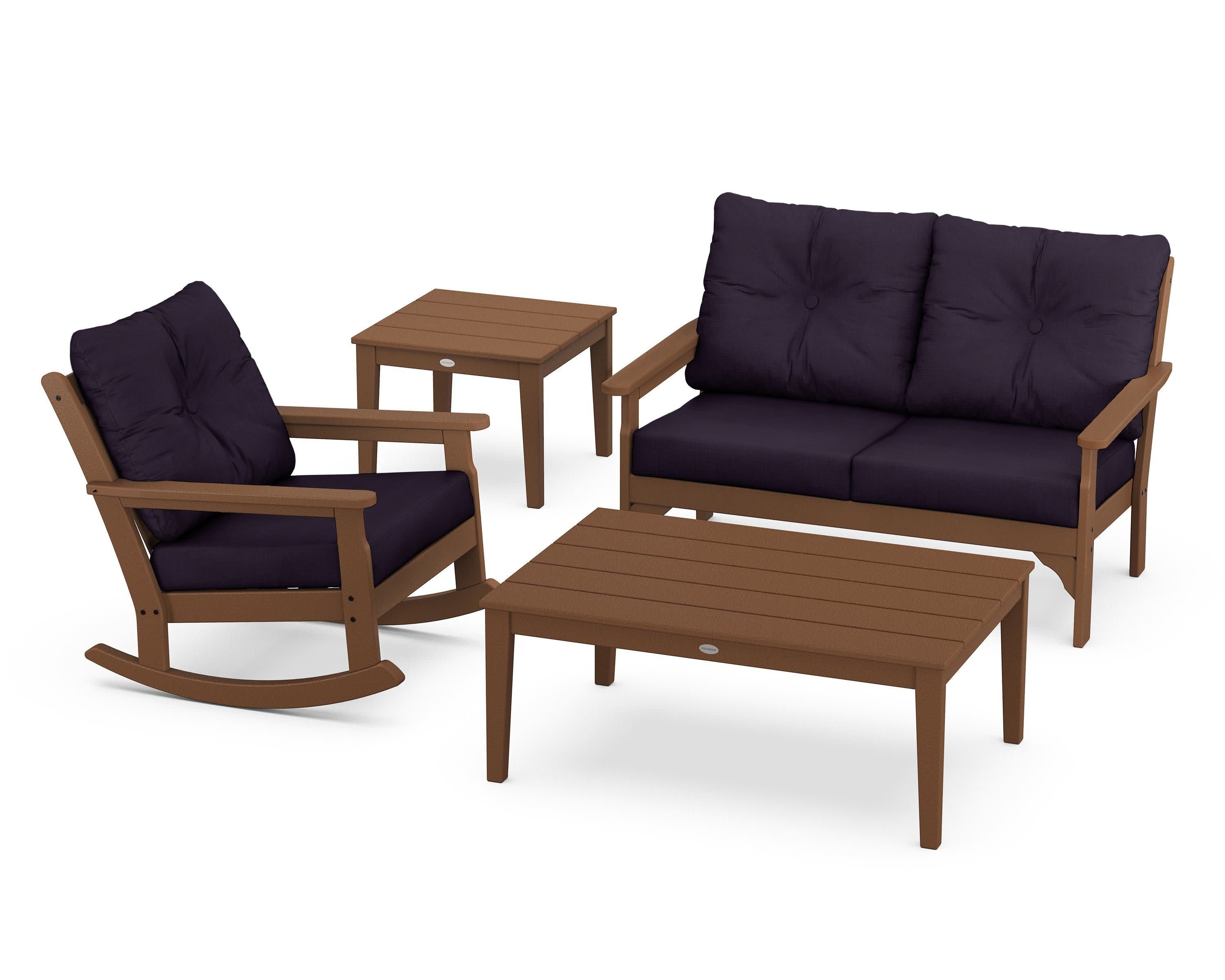 Vineyard 4-Piece Deep Seating Rocker Set - Image 155