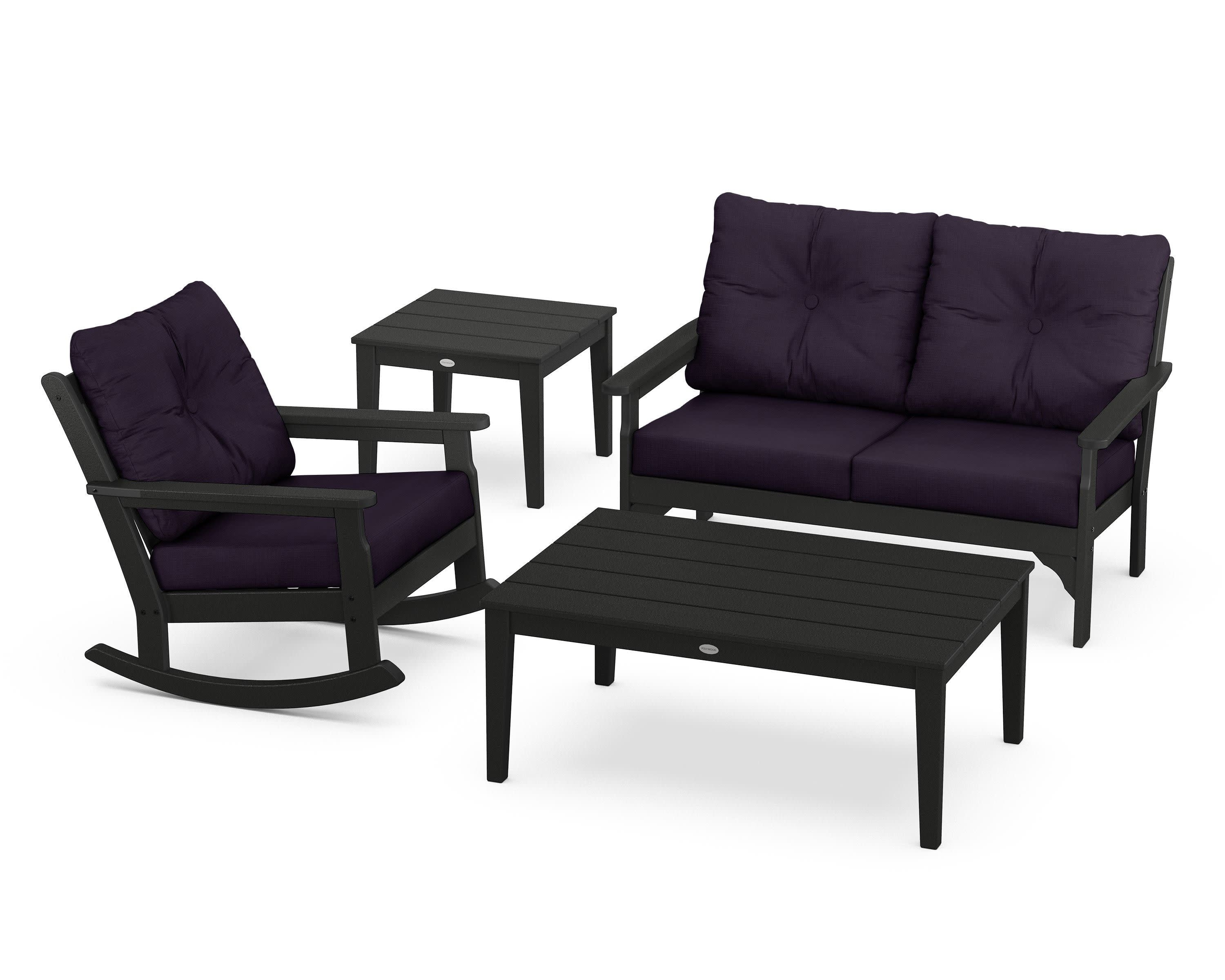 Vineyard 4-Piece Deep Seating Rocker Set - Image 202
