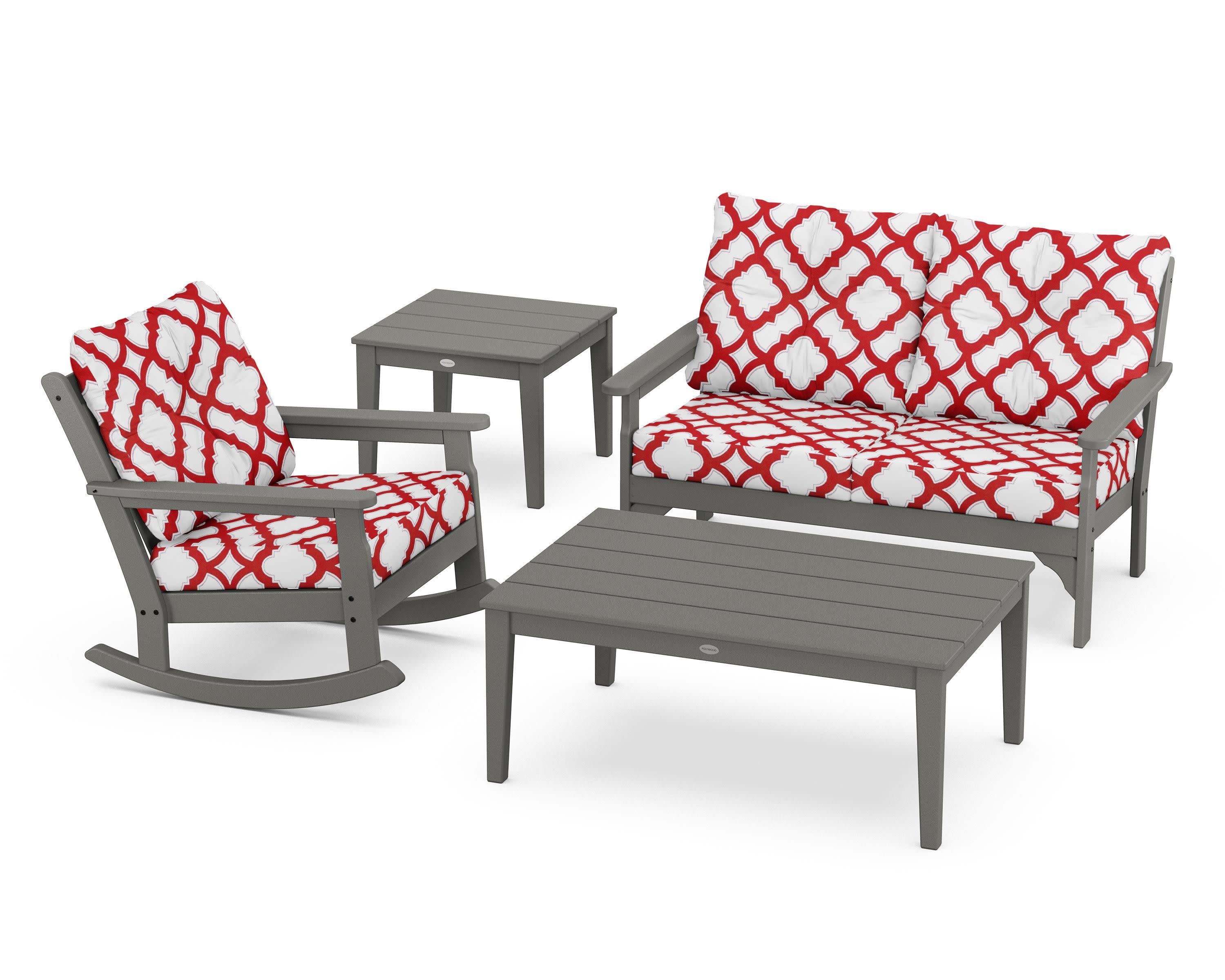 Vineyard 4-Piece Deep Seating Rocker Set - Image 206