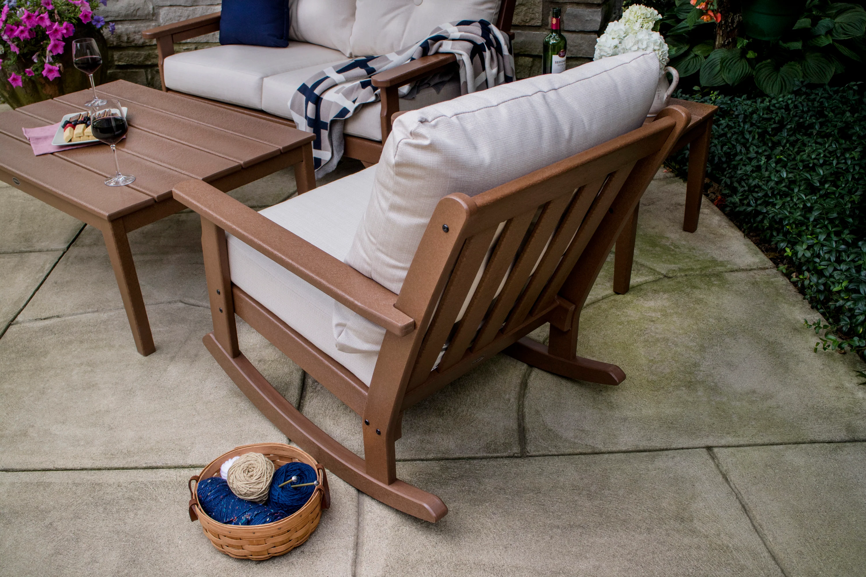 Vineyard 4-Piece Deep Seating Rocker Set - Image 4