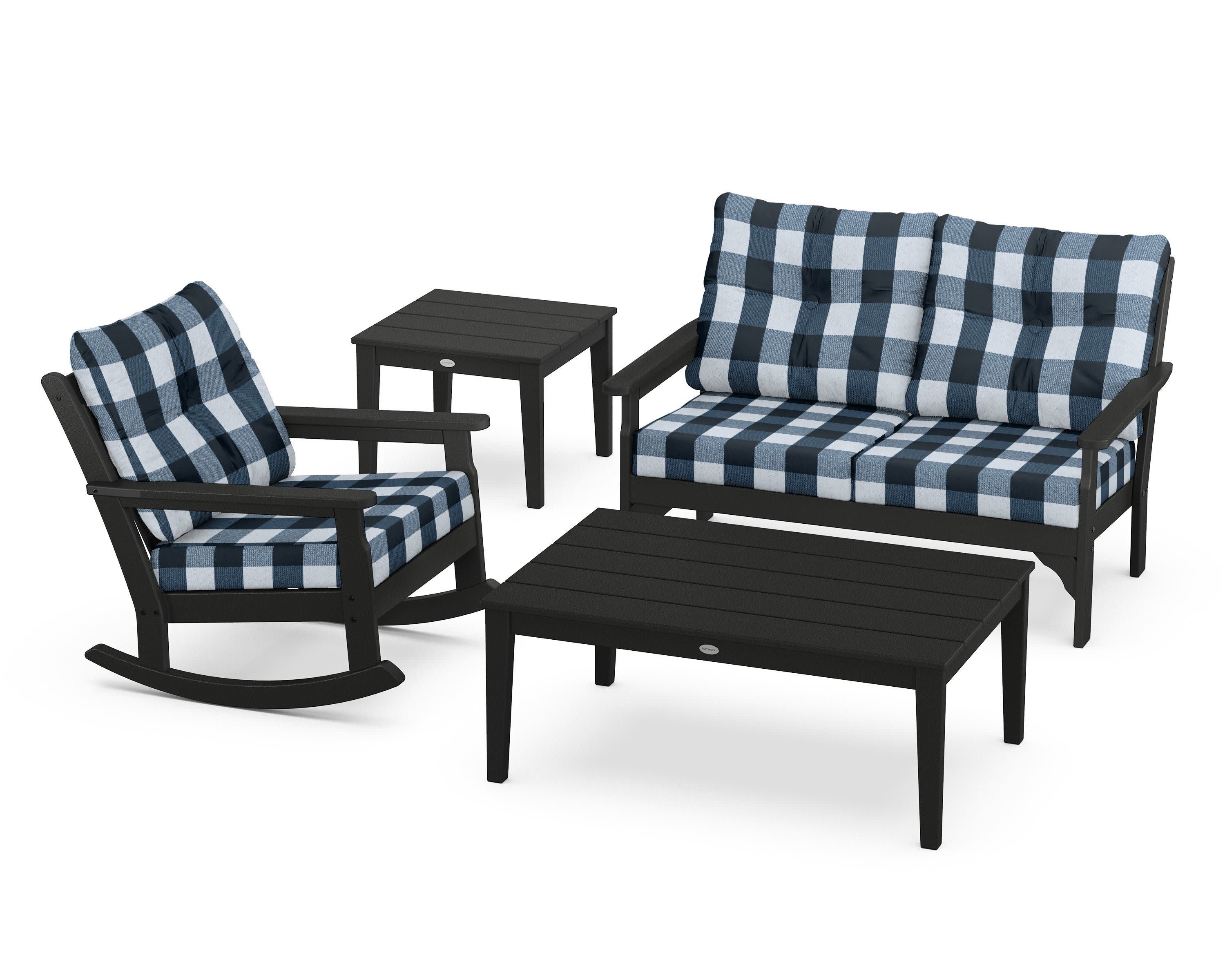 Vineyard 4-Piece Deep Seating Rocker Set - Image 40