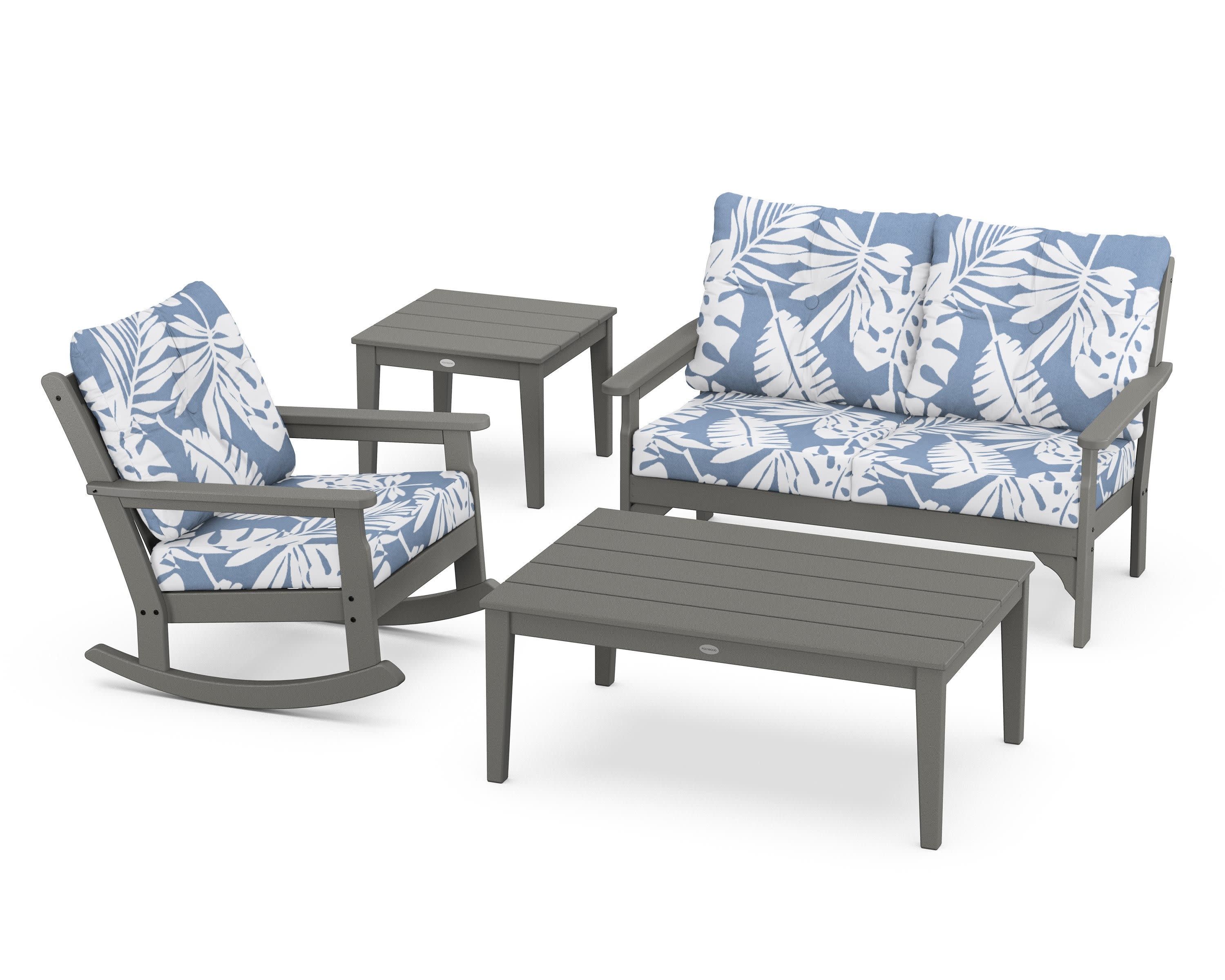 Vineyard 4-Piece Deep Seating Rocker Set - Image 46