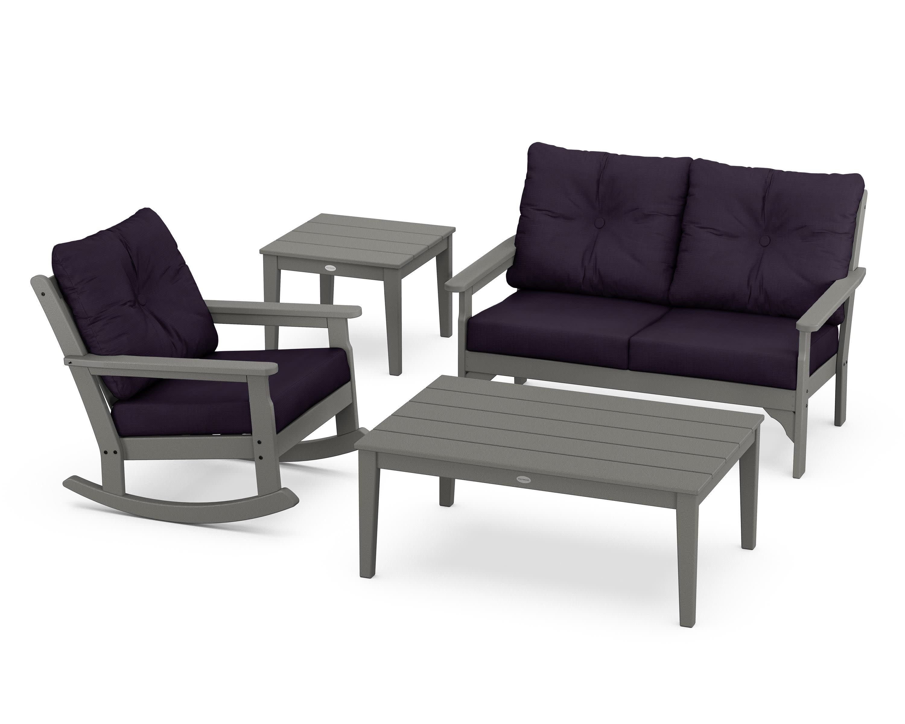 Vineyard 4-Piece Deep Seating Rocker Set - Image 55