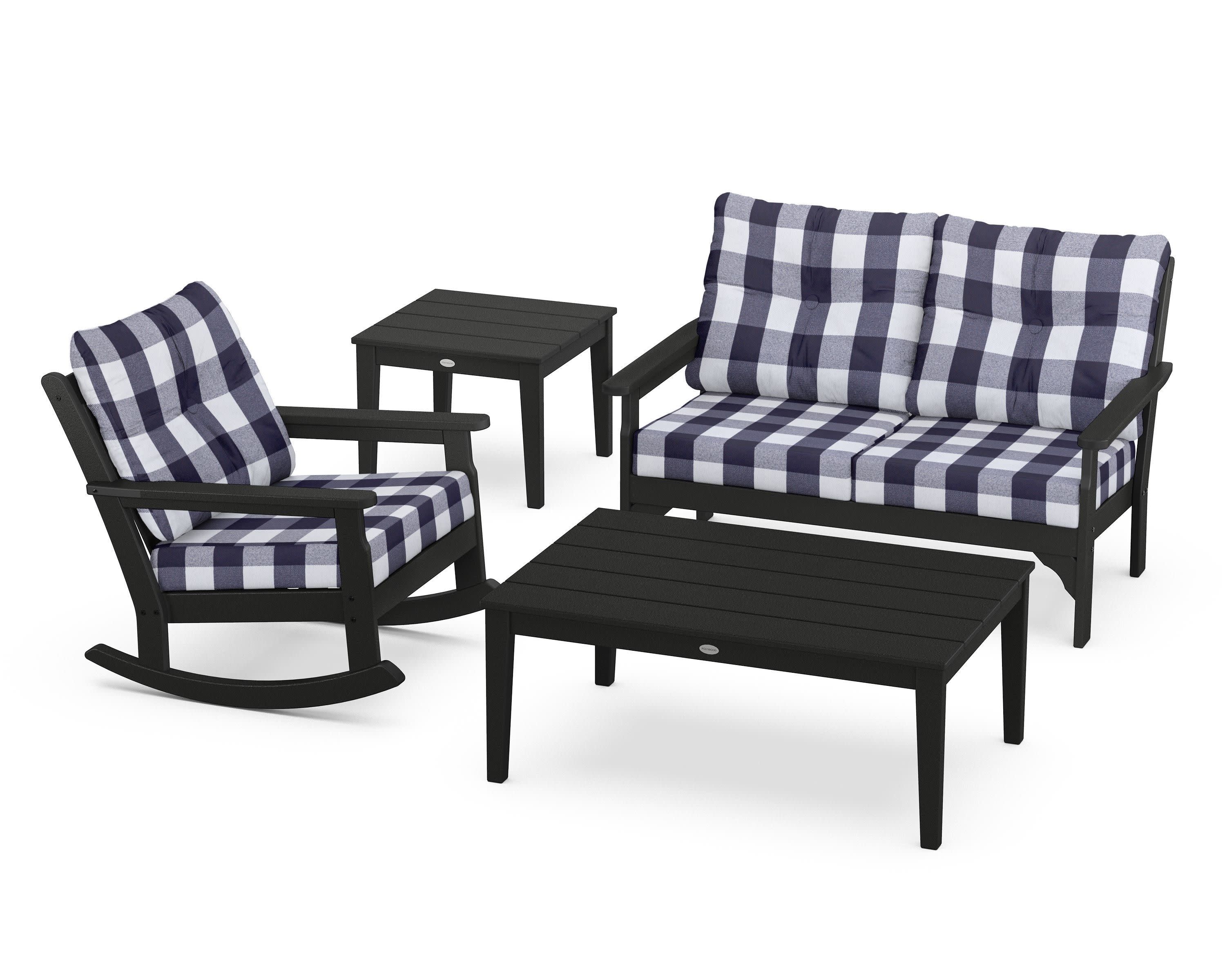 Vineyard 4-Piece Deep Seating Rocker Set - Image 80