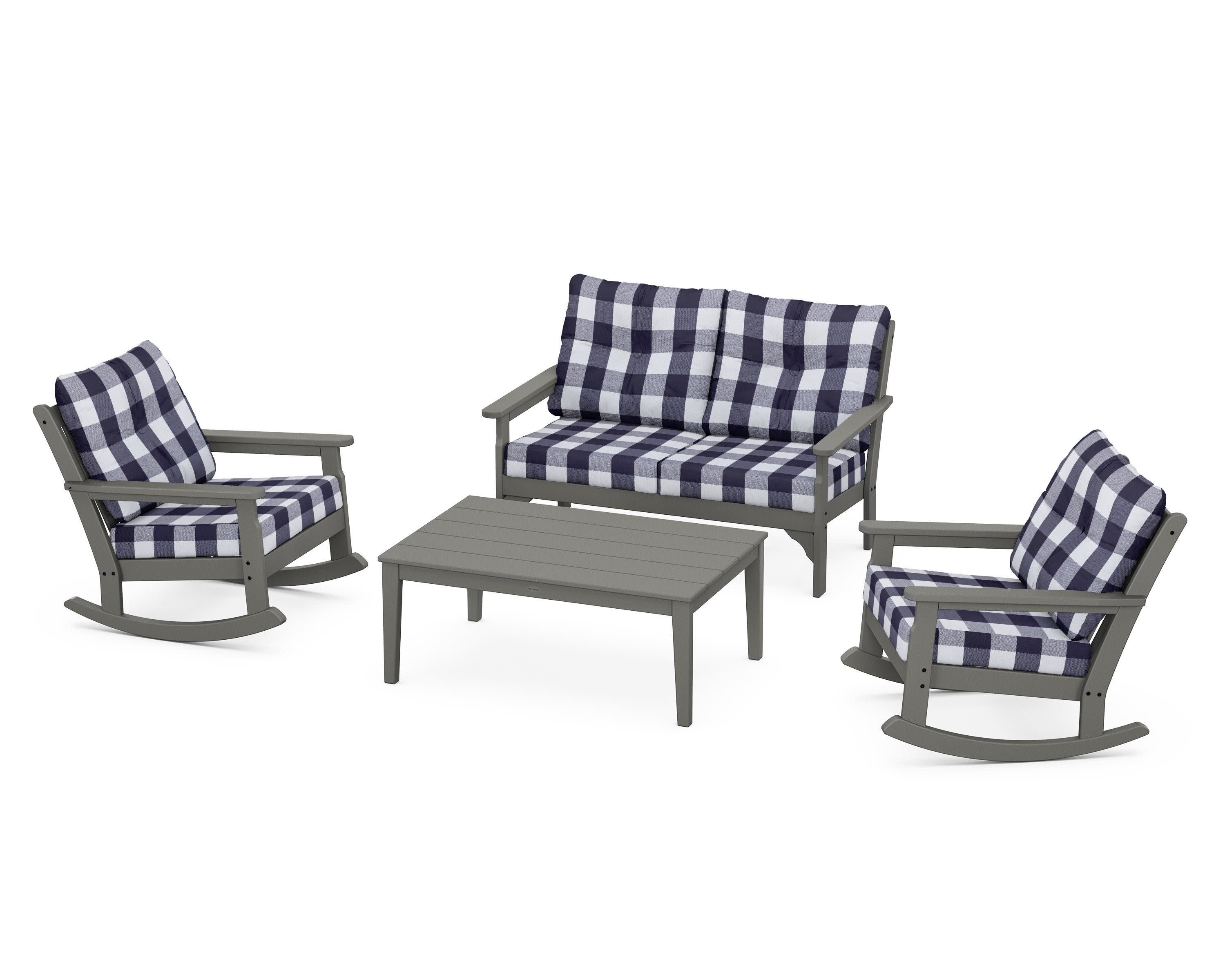 Vineyard 4-Piece Deep Seating Rocking Chair Set - Image 155