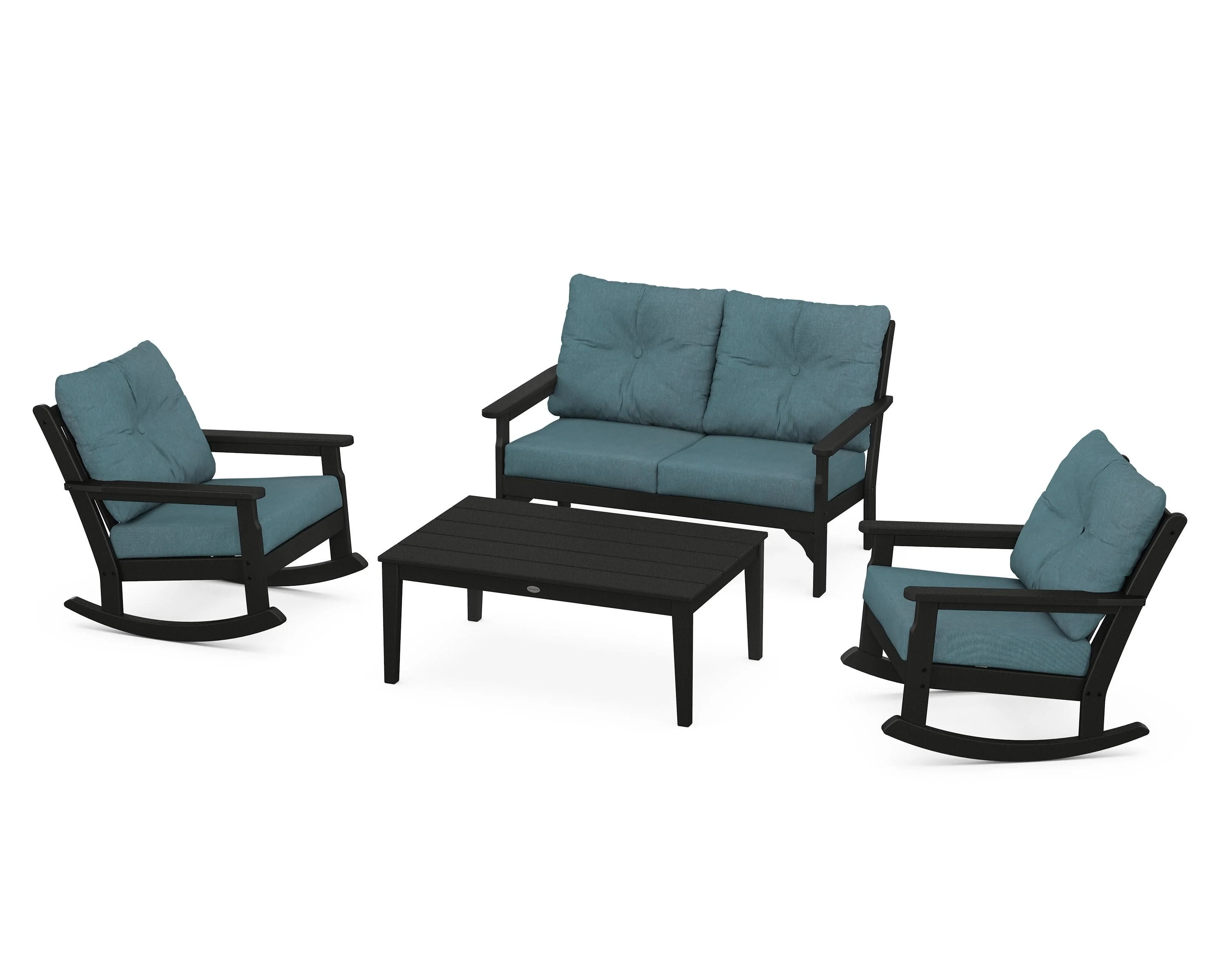 Vineyard 4-Piece Deep Seating Rocking Chair Set - Image 56