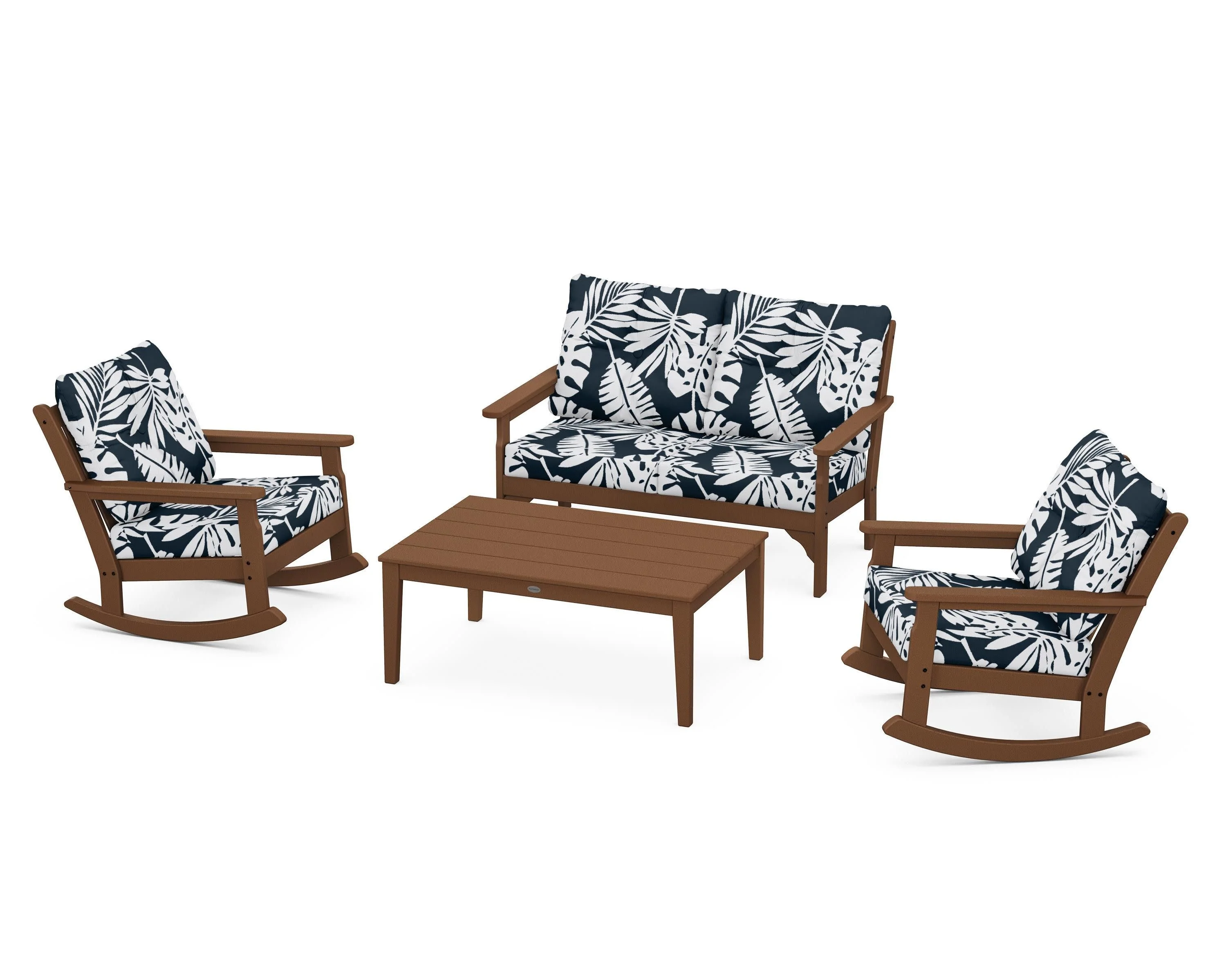 Vineyard 4-Piece Deep Seating Rocking Chair Set - Image 81
