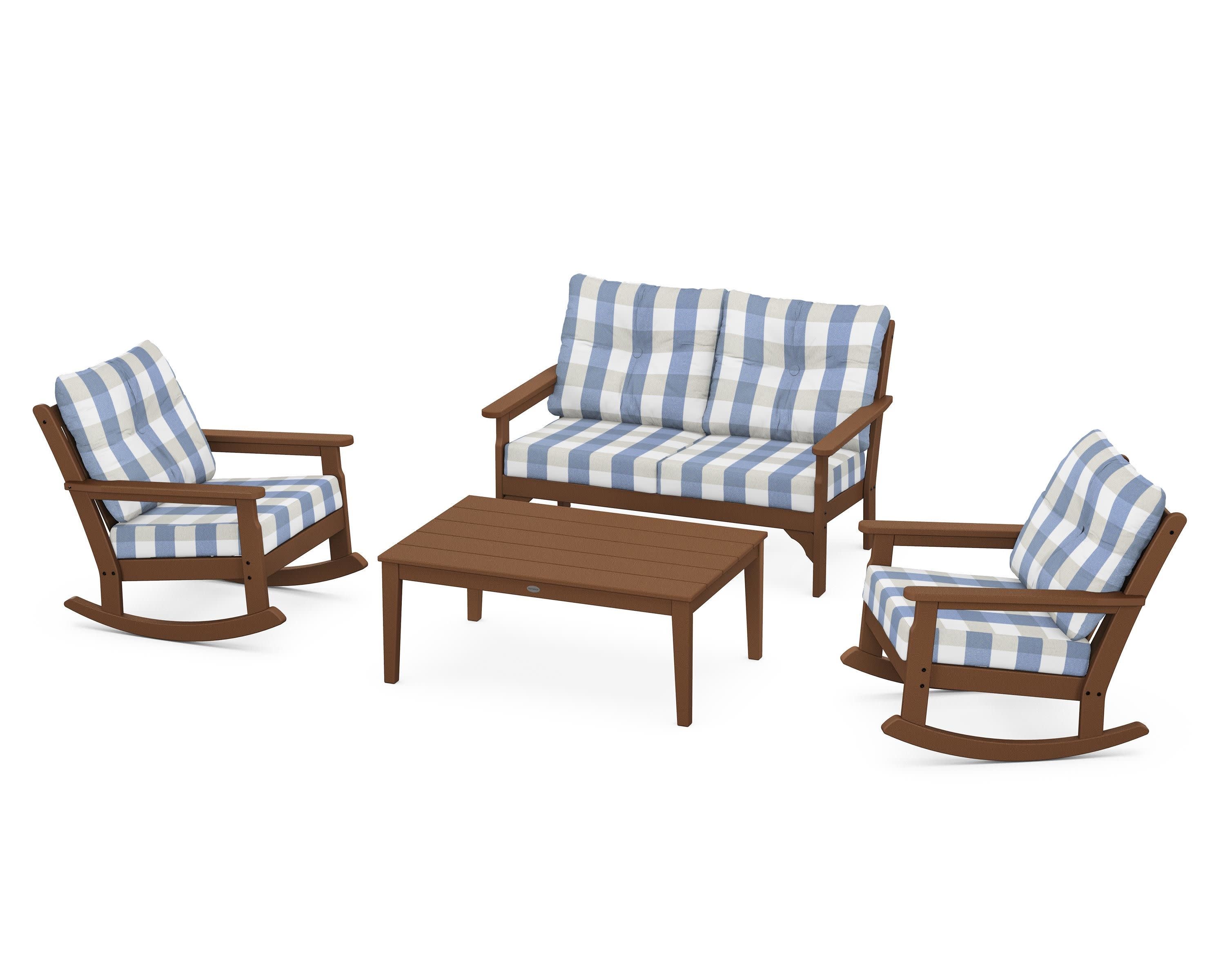 Vineyard 4-Piece Deep Seating Rocking Chair Set - Image 98