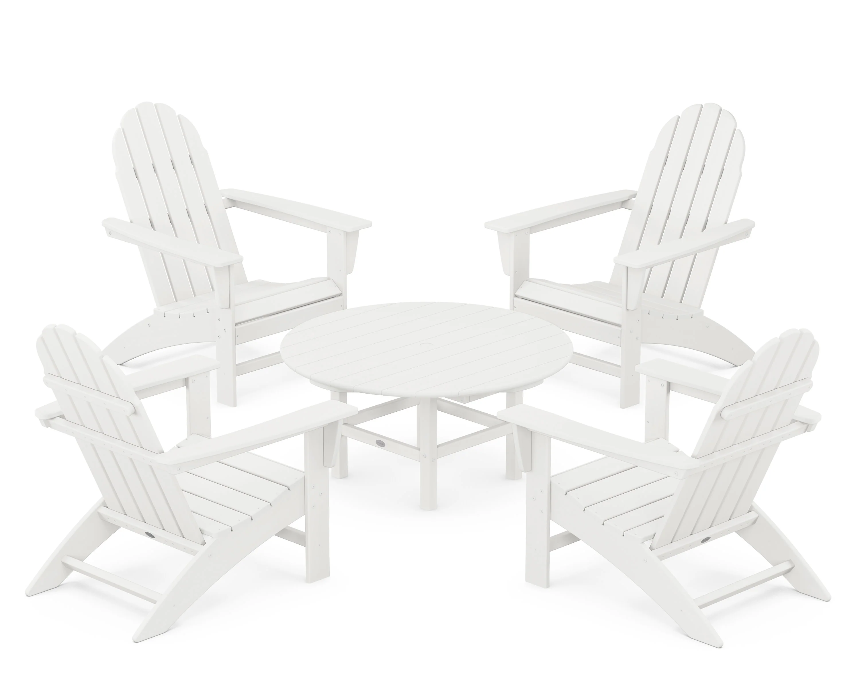 Vineyard 5-Piece Adirondack Chair Conversation Set - Image 3