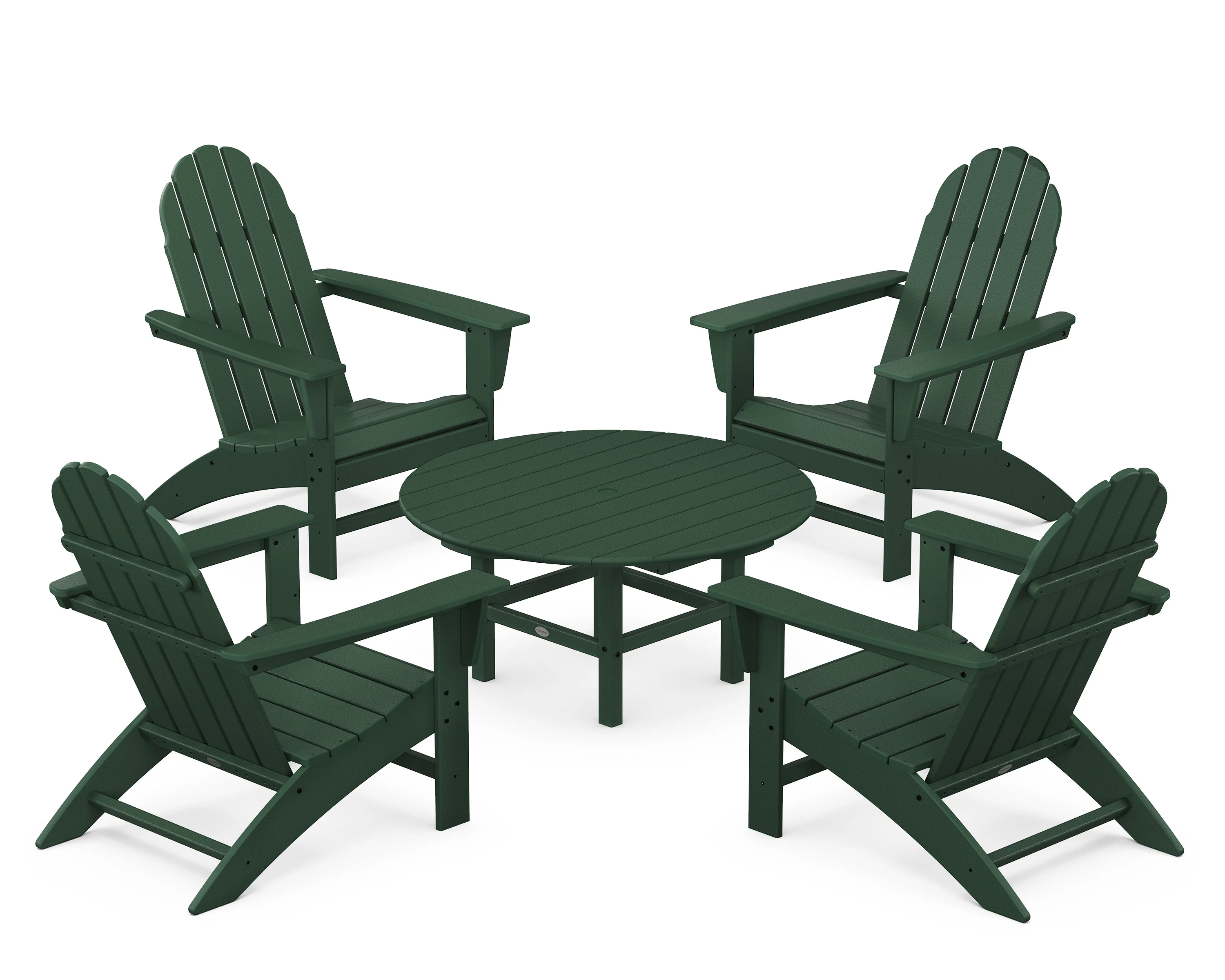 Vineyard 5-Piece Adirondack Chair Conversation Set - Image 9