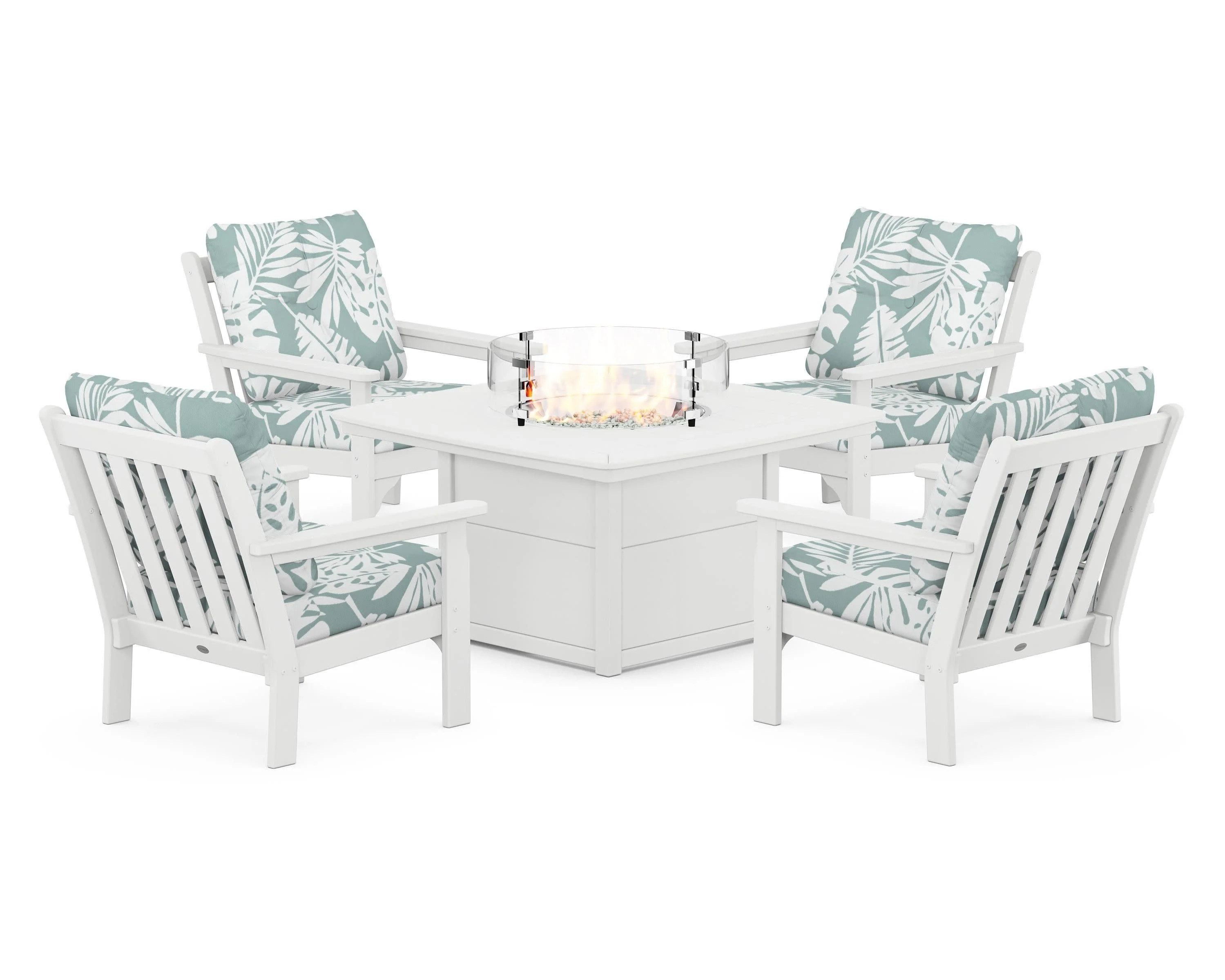 Vineyard 5-Piece Conversation Set with Fire Pit Table - Image 50