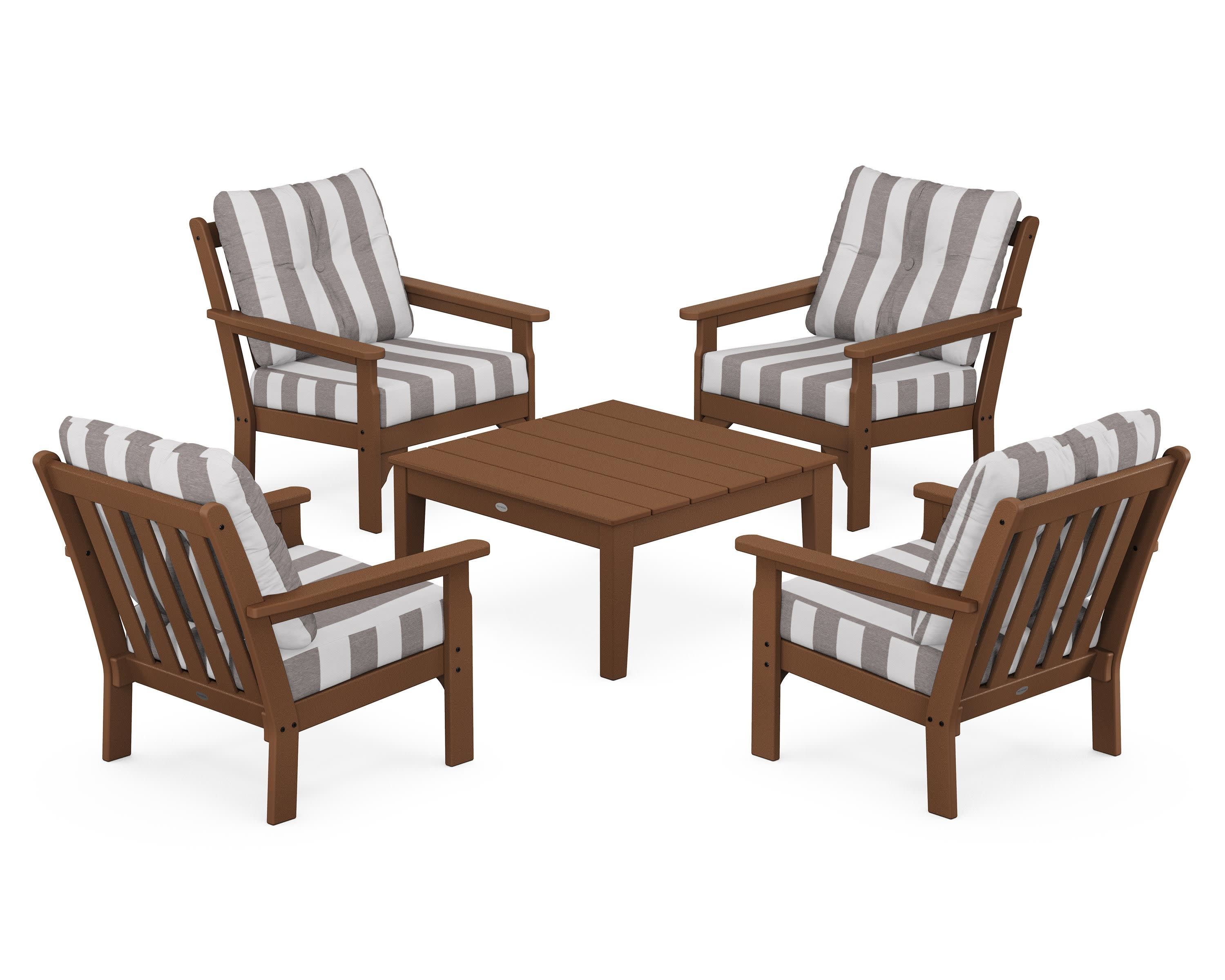 Vineyard 5-Piece Deep Seating Conversation Set - Image 100