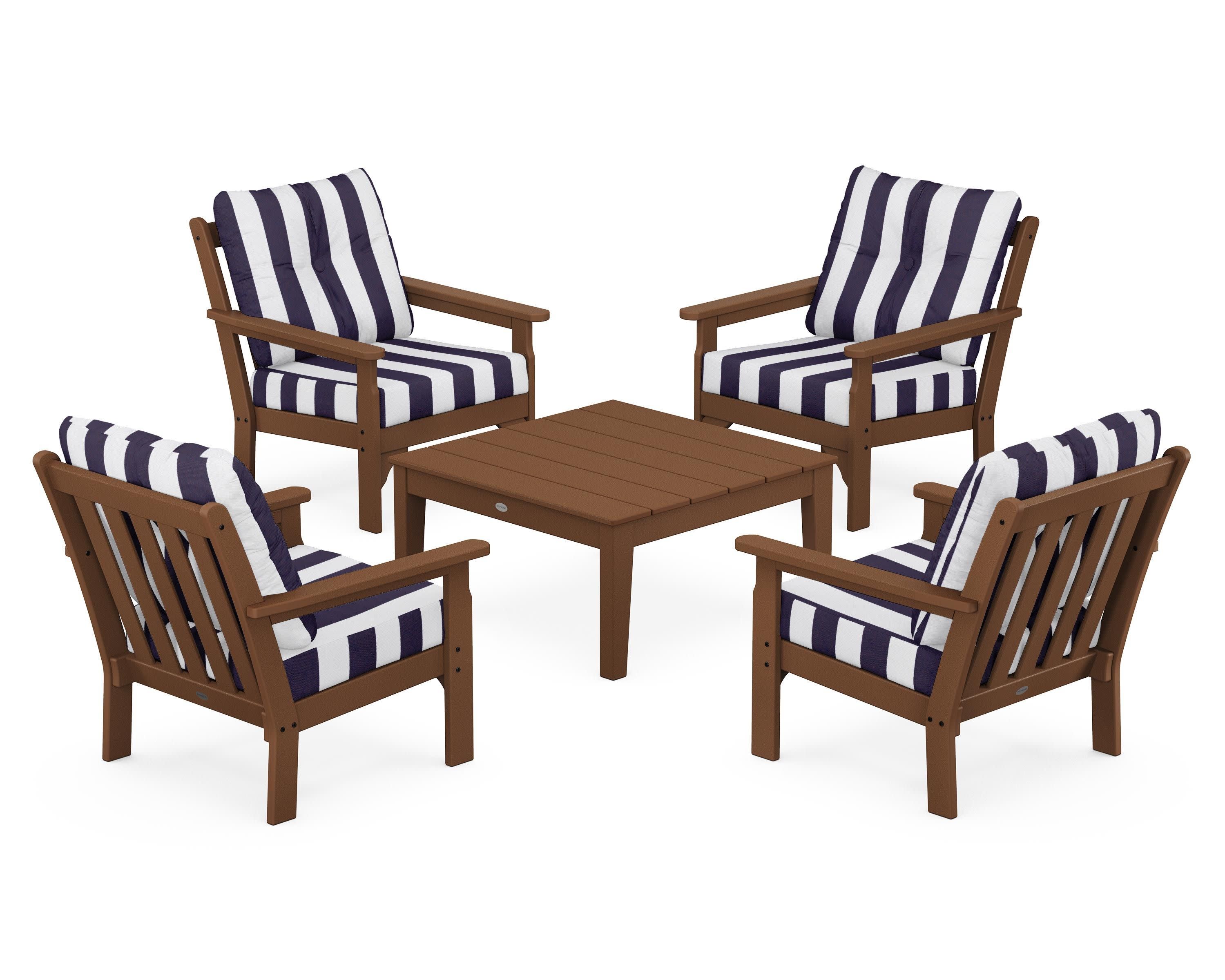 Vineyard 5-Piece Deep Seating Conversation Set - Image 36