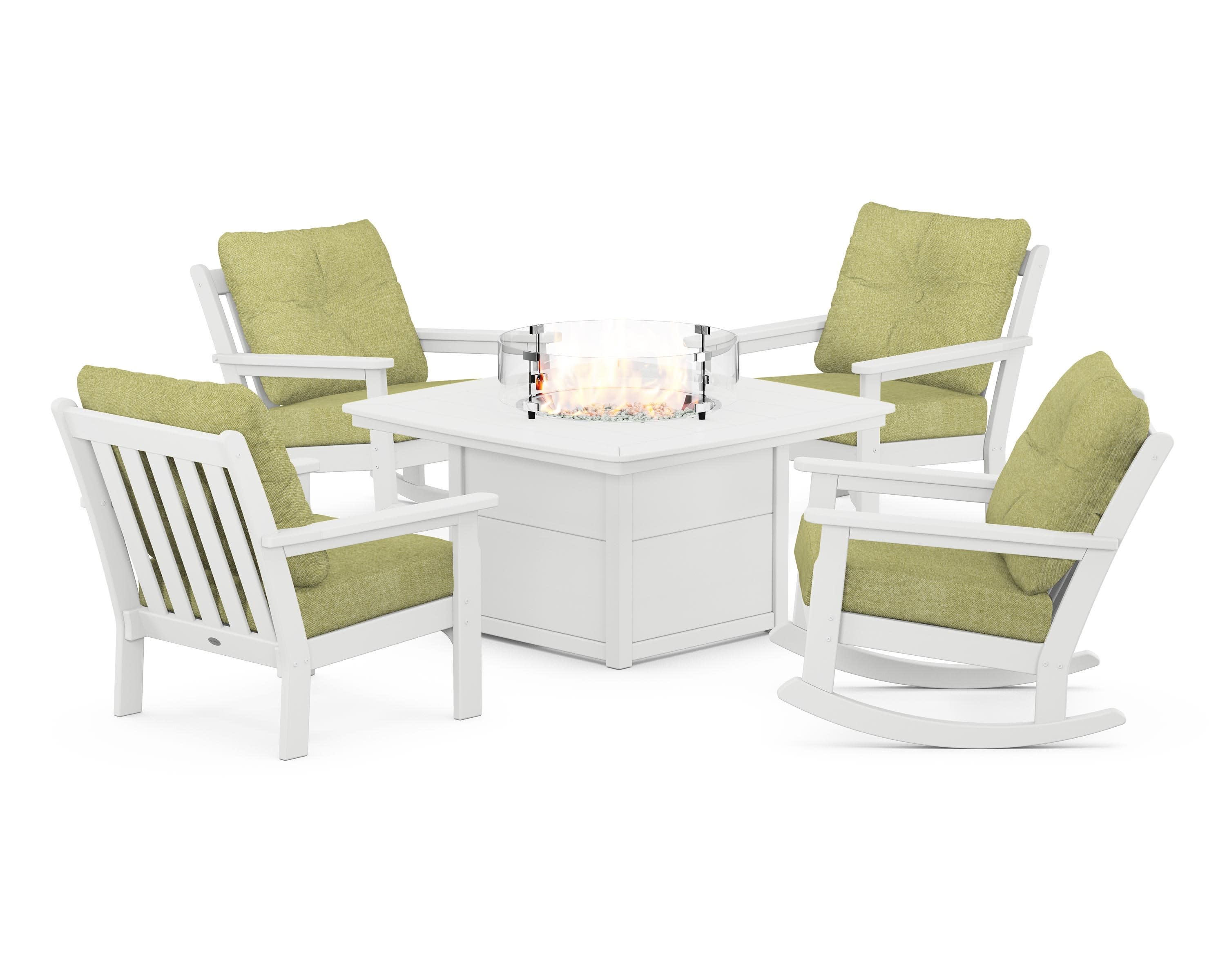 Vineyard 5-Piece Deep Seating Rocking Chair Conversation Set with Fire Pit Table - Image 66