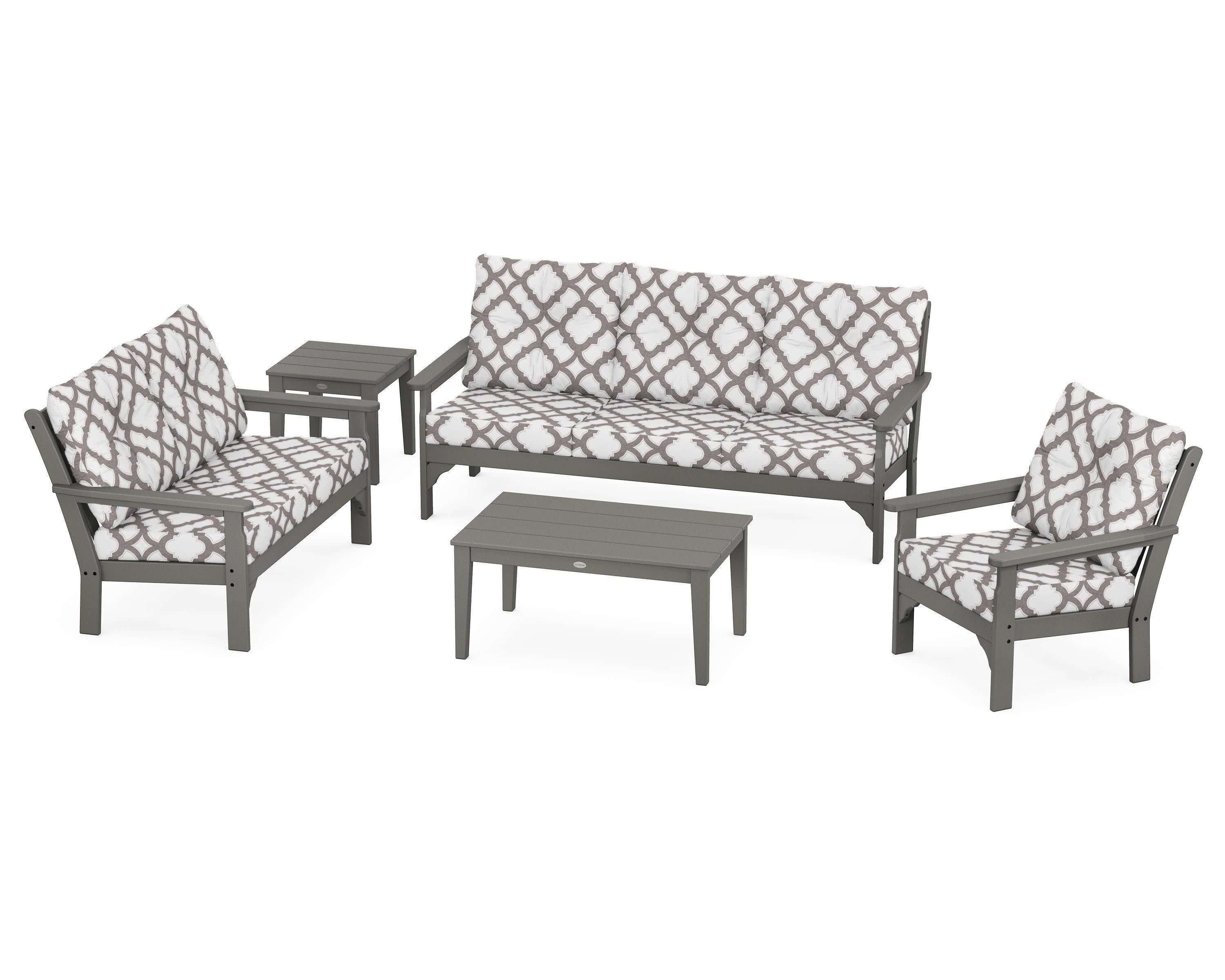 Vineyard 5 Piece Deep Seating Set - Image 14