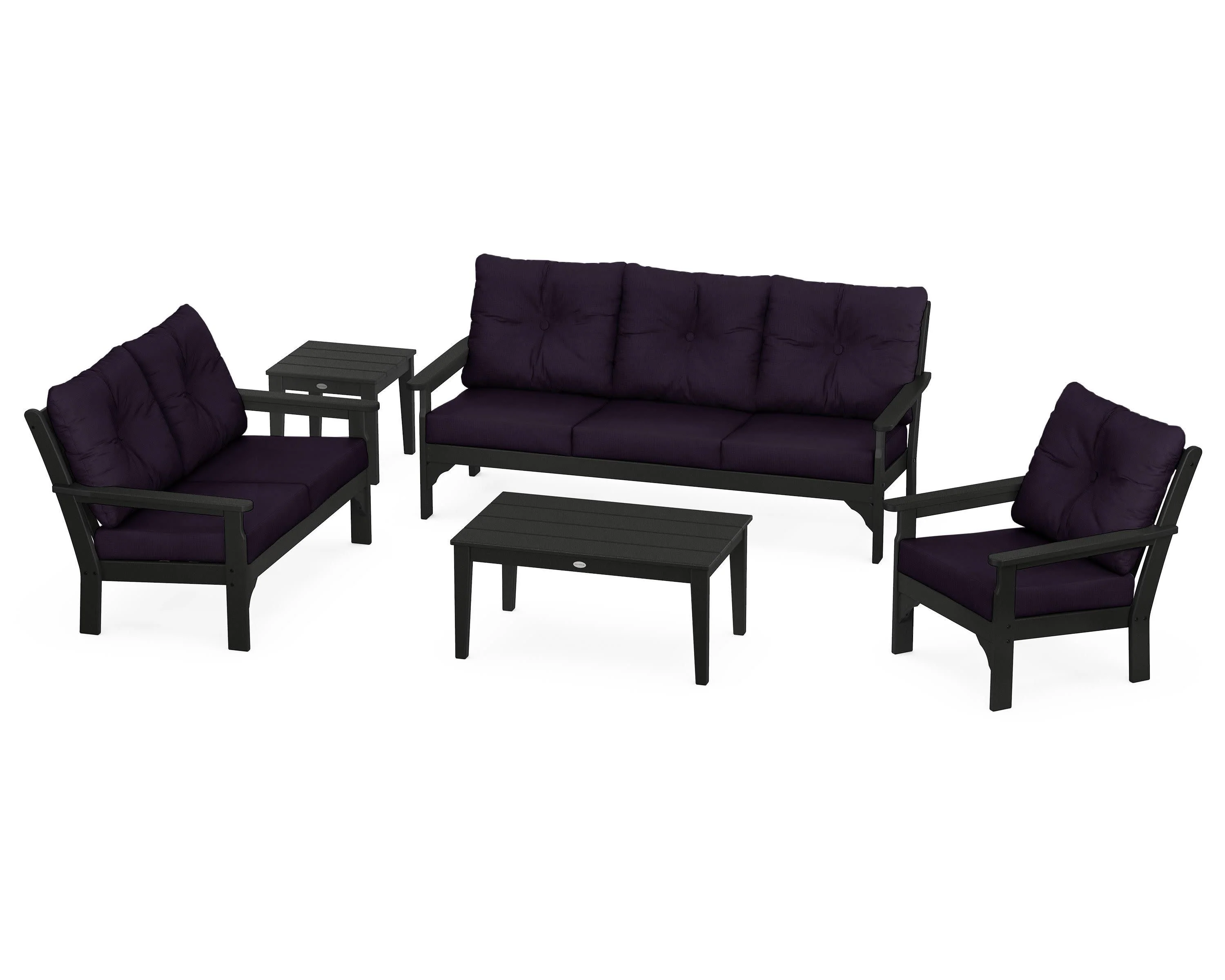Vineyard 5 Piece Deep Seating Set - Image 15