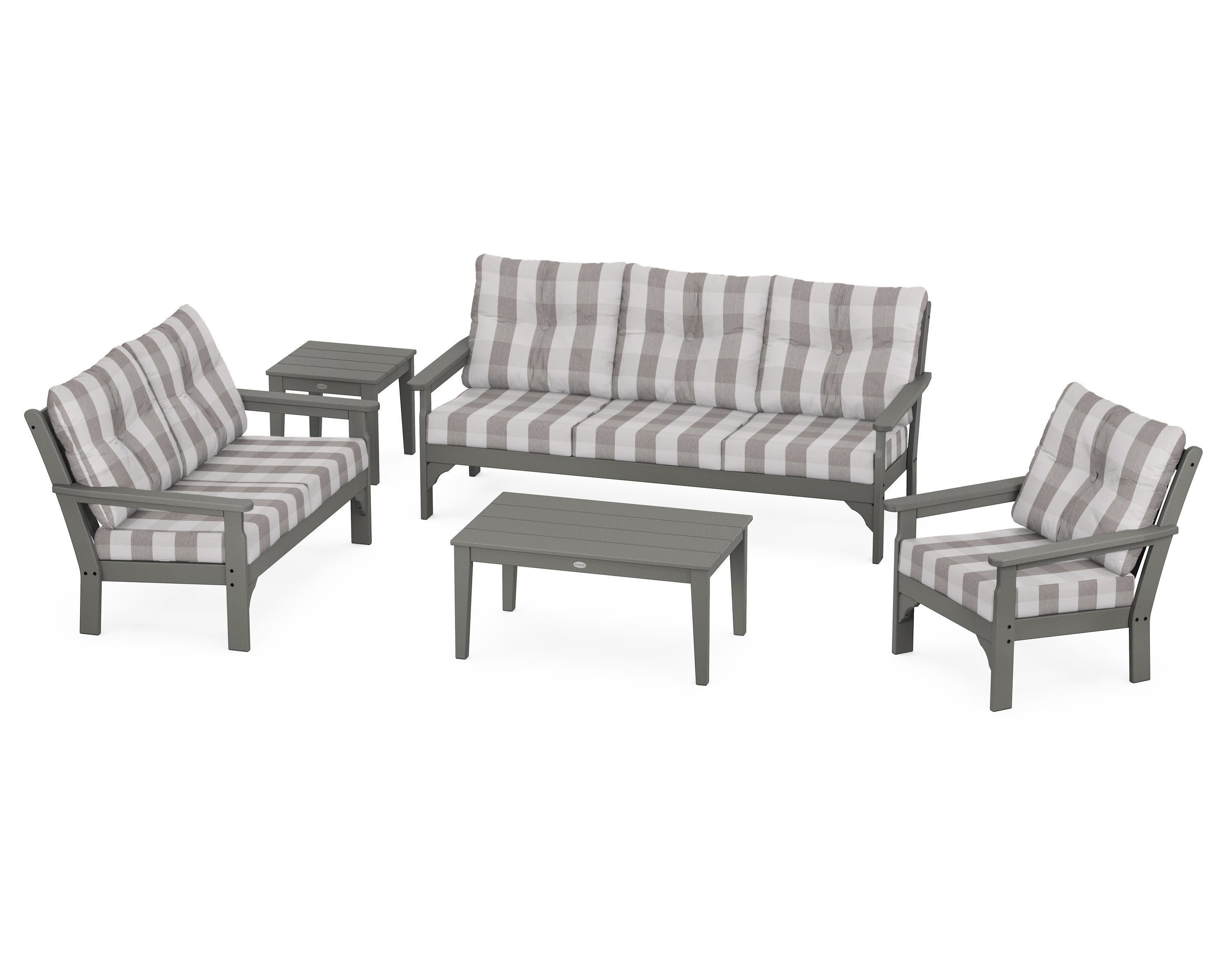 Vineyard 5 Piece Deep Seating Set - Image 45