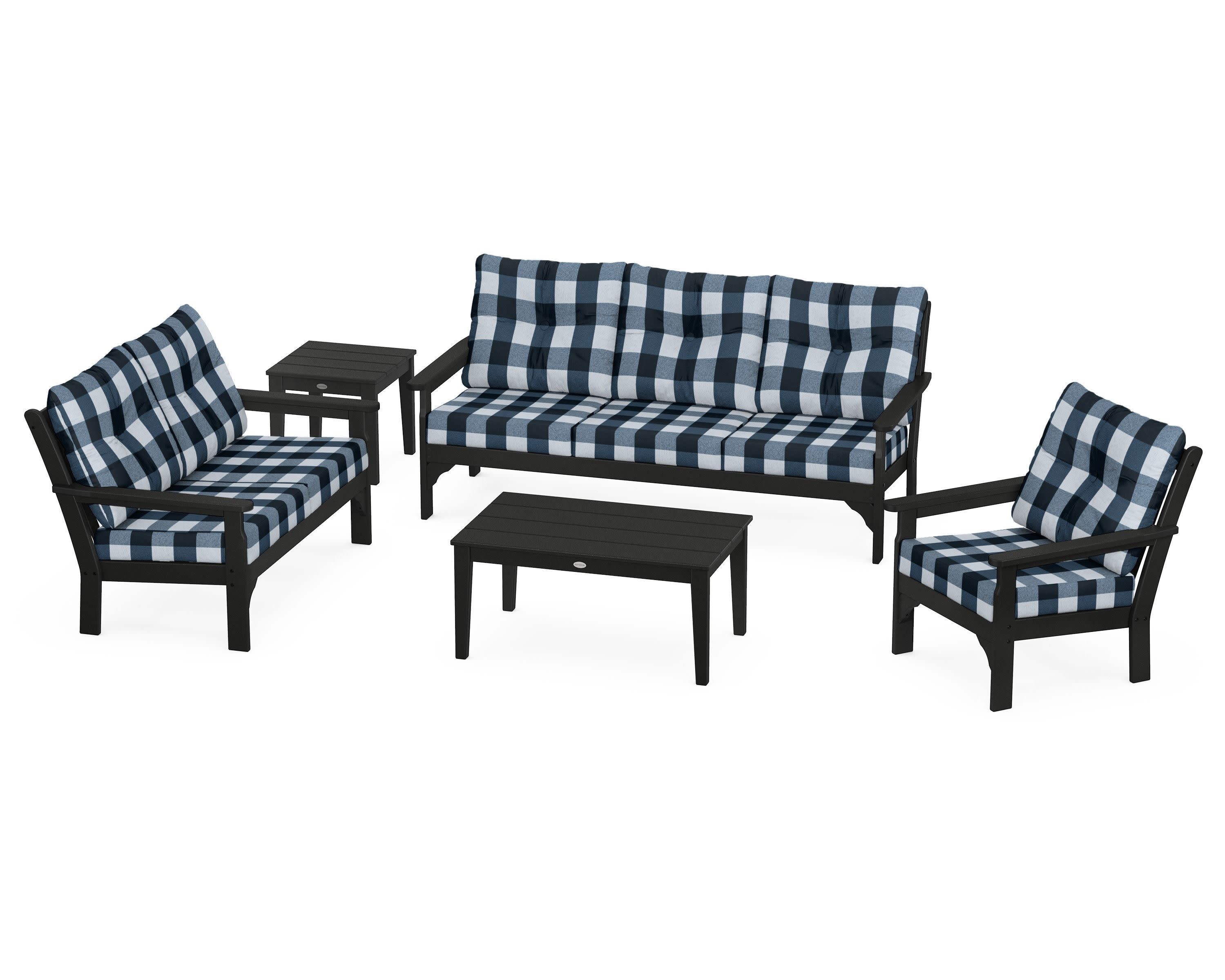 Vineyard 5 Piece Deep Seating Set - Image 46