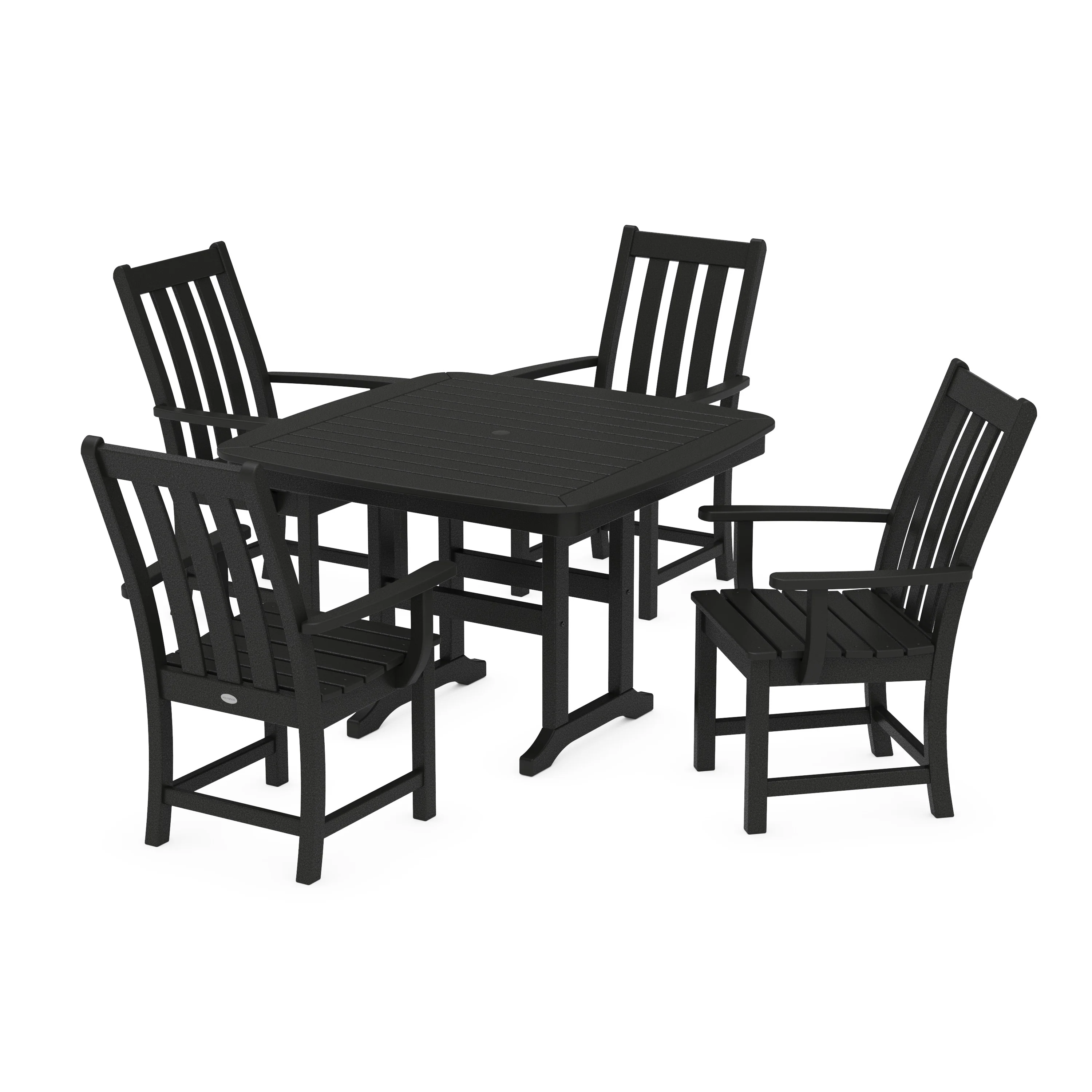 Vineyard 5-Piece Dining Set with Trestle Legs - Image 10