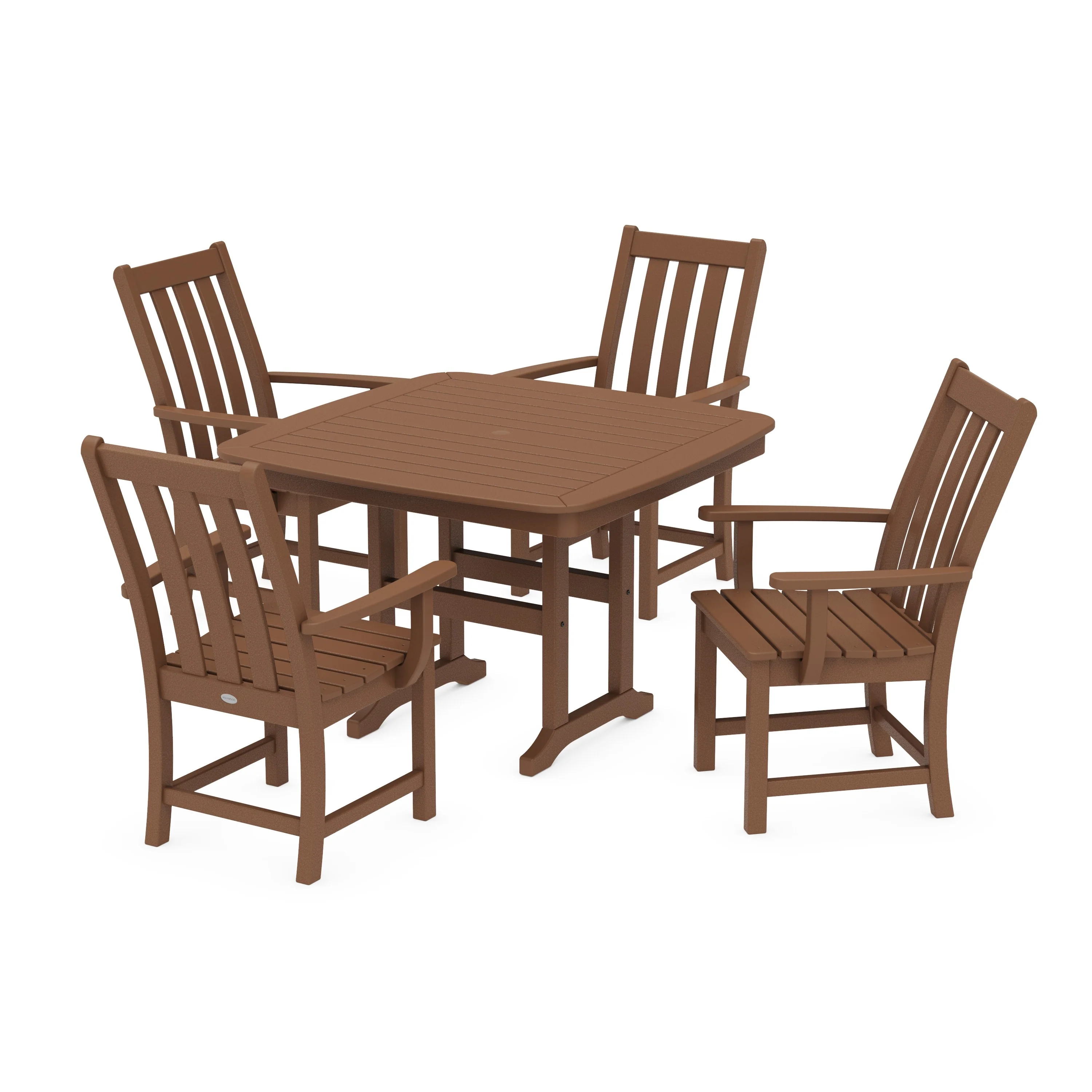 Vineyard 5-Piece Dining Set with Trestle Legs - Image 5