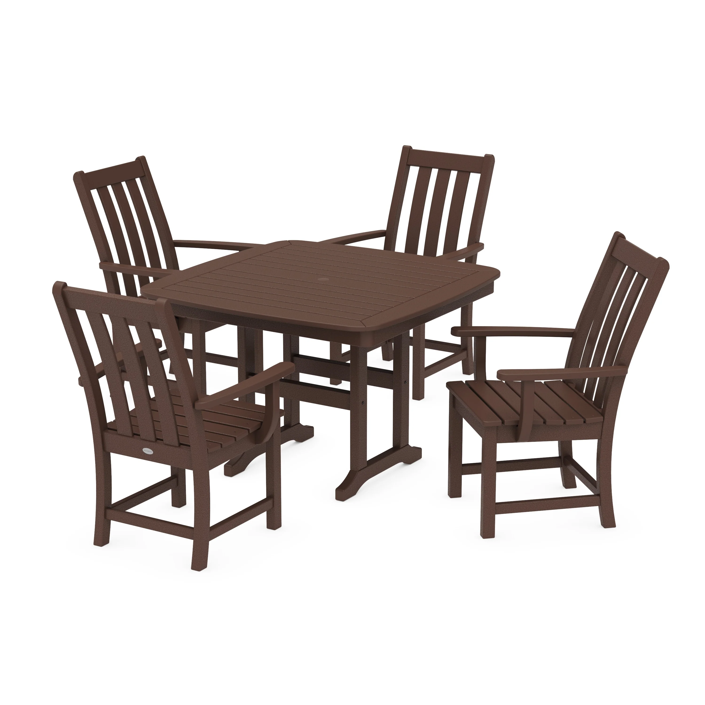 Vineyard 5-Piece Dining Set with Trestle Legs - Image 6