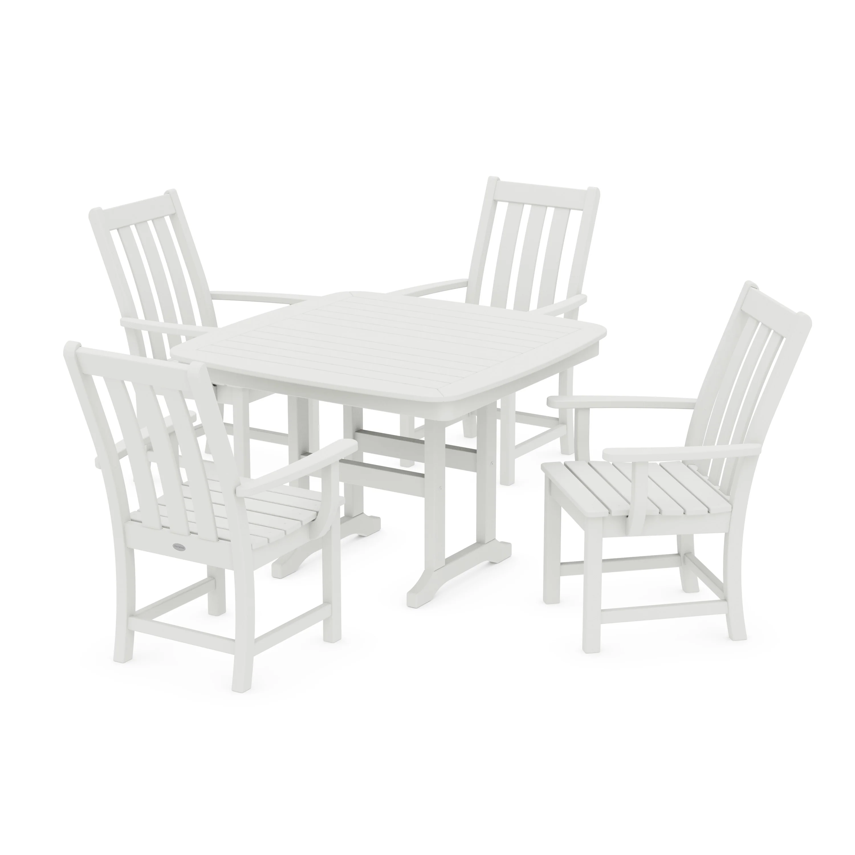 Vineyard 5-Piece Dining Set with Trestle Legs - Image 8