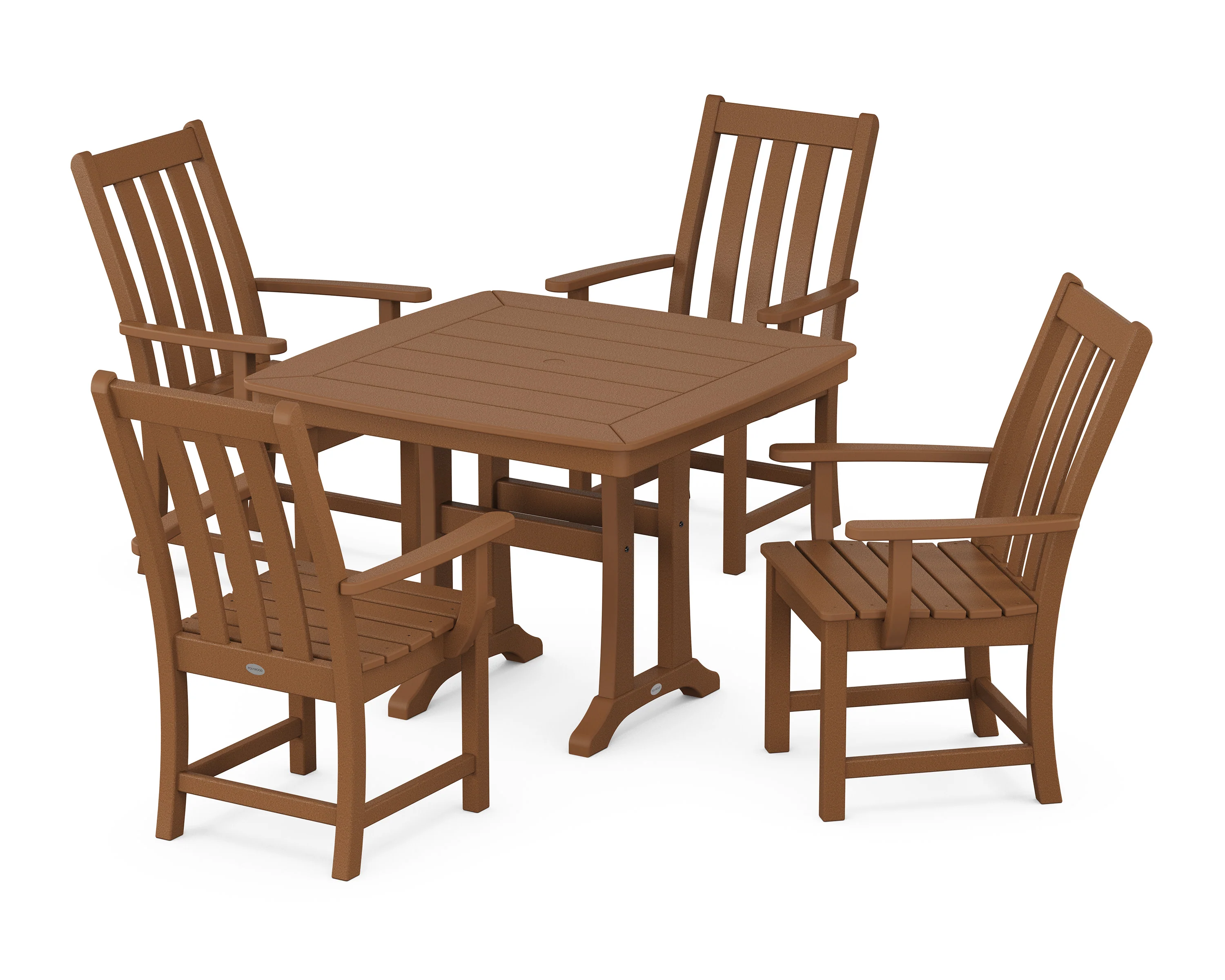 Vineyard 5-Piece Dining Set with Trestle Legs - Image 11