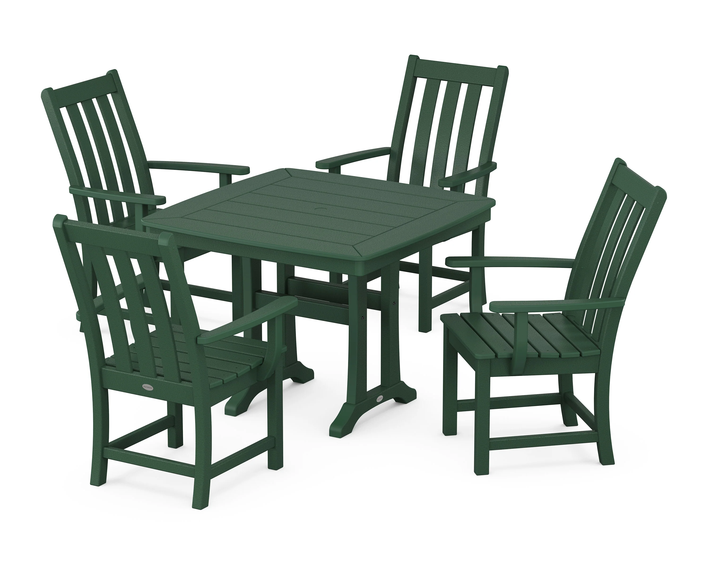 Vineyard 5-Piece Dining Set with Trestle Legs - Image 5